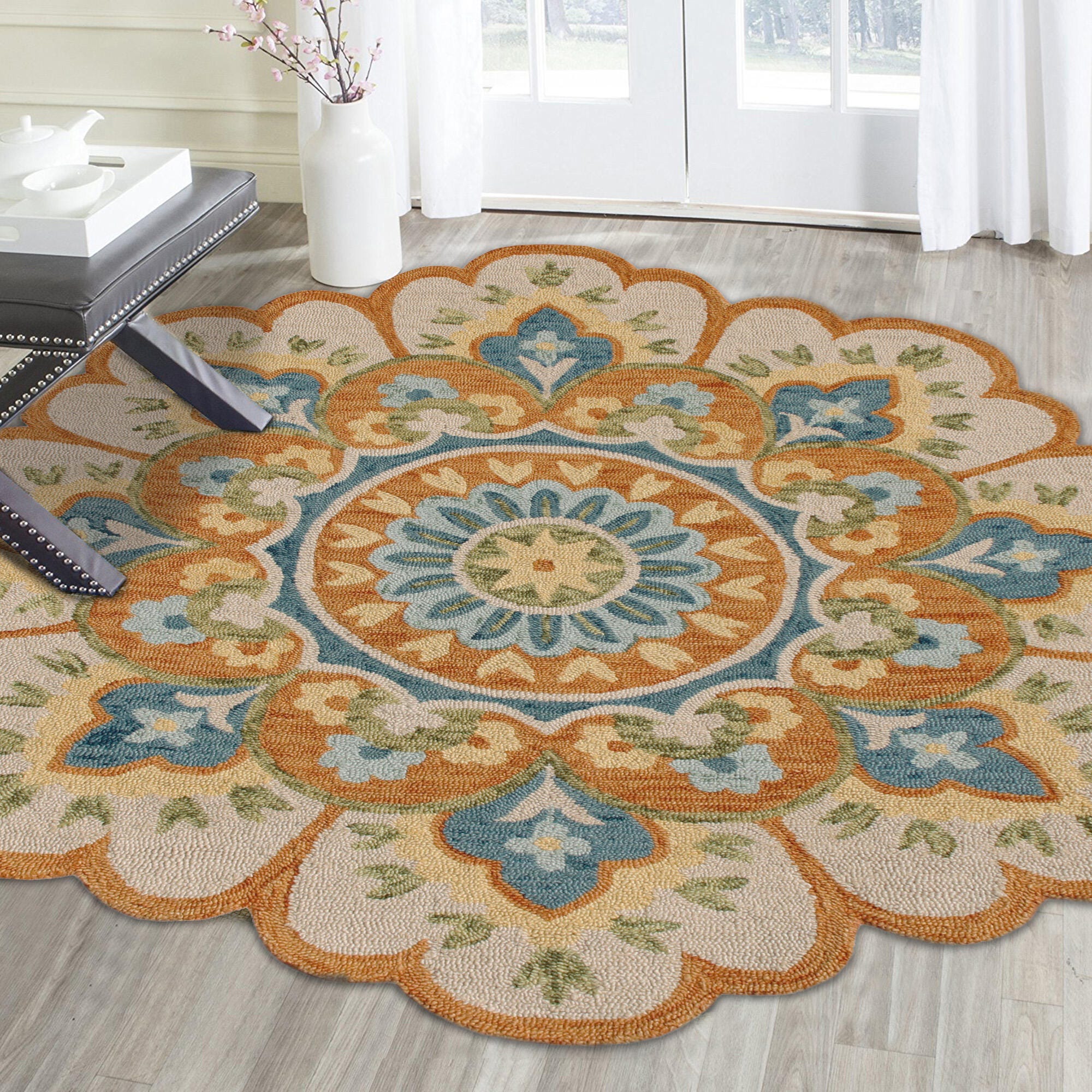 LR Home Flora Area Rug