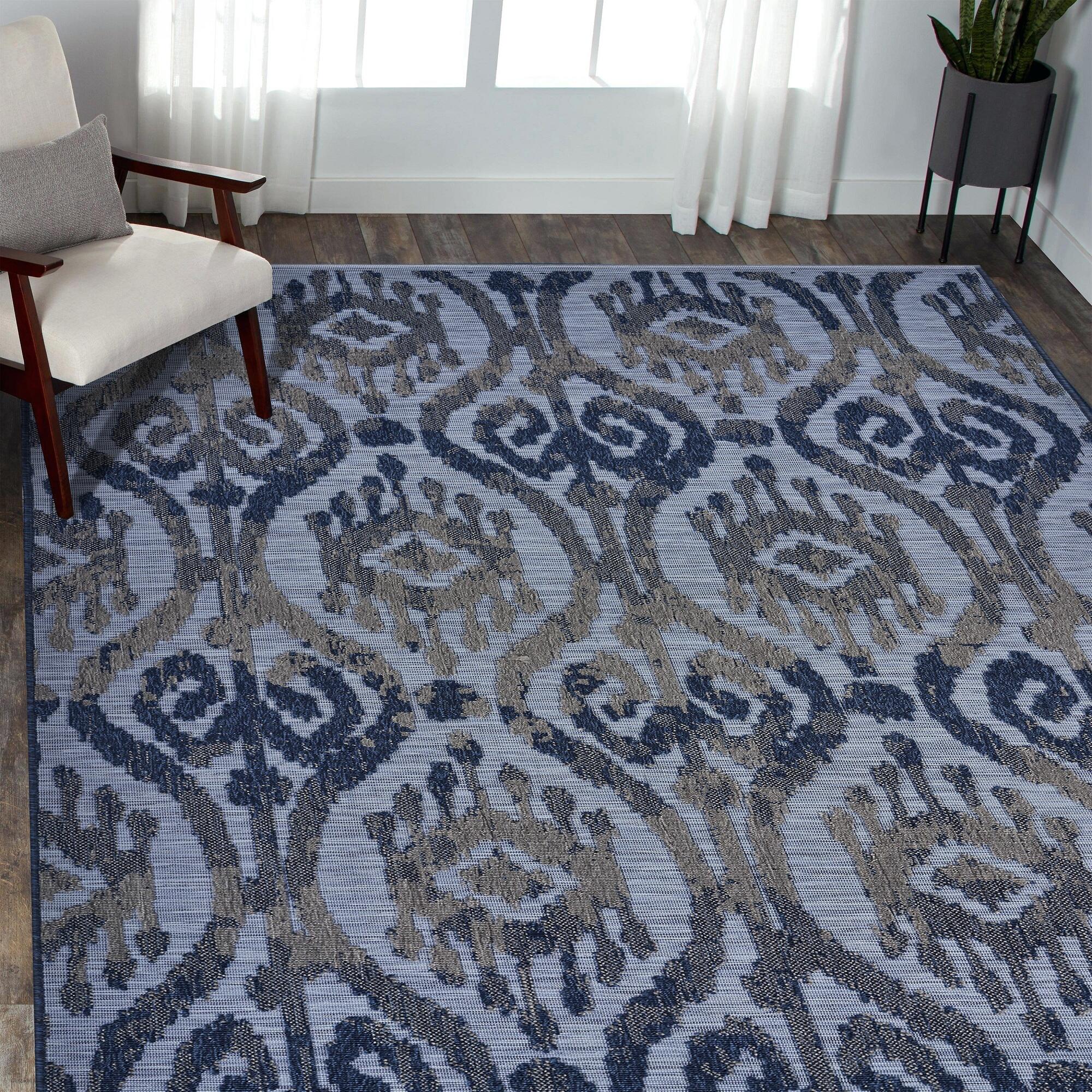 LR Home Textured 5' x 7' Area Rug, , rollover