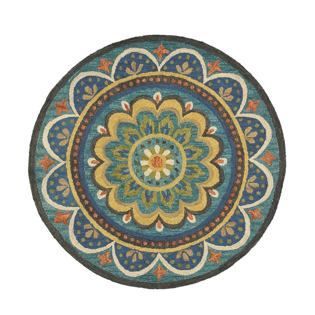 LR Home Daisy 4' x 4' Area Rug