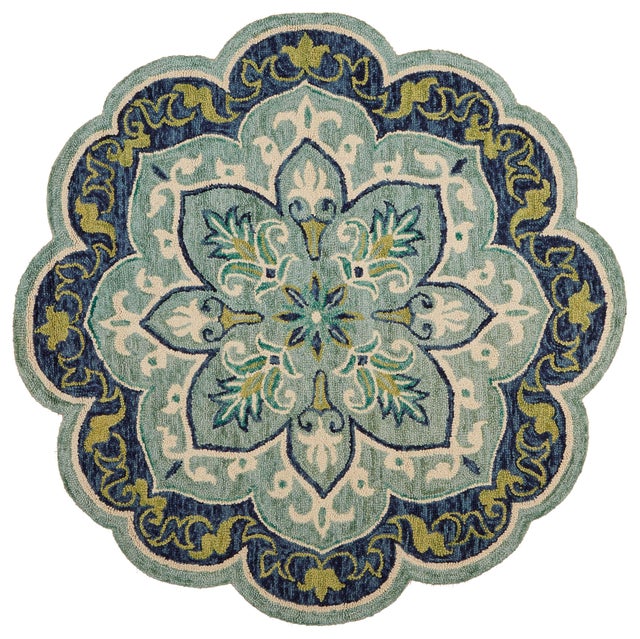 LR Home Azalea 4' x 4' Area Rug