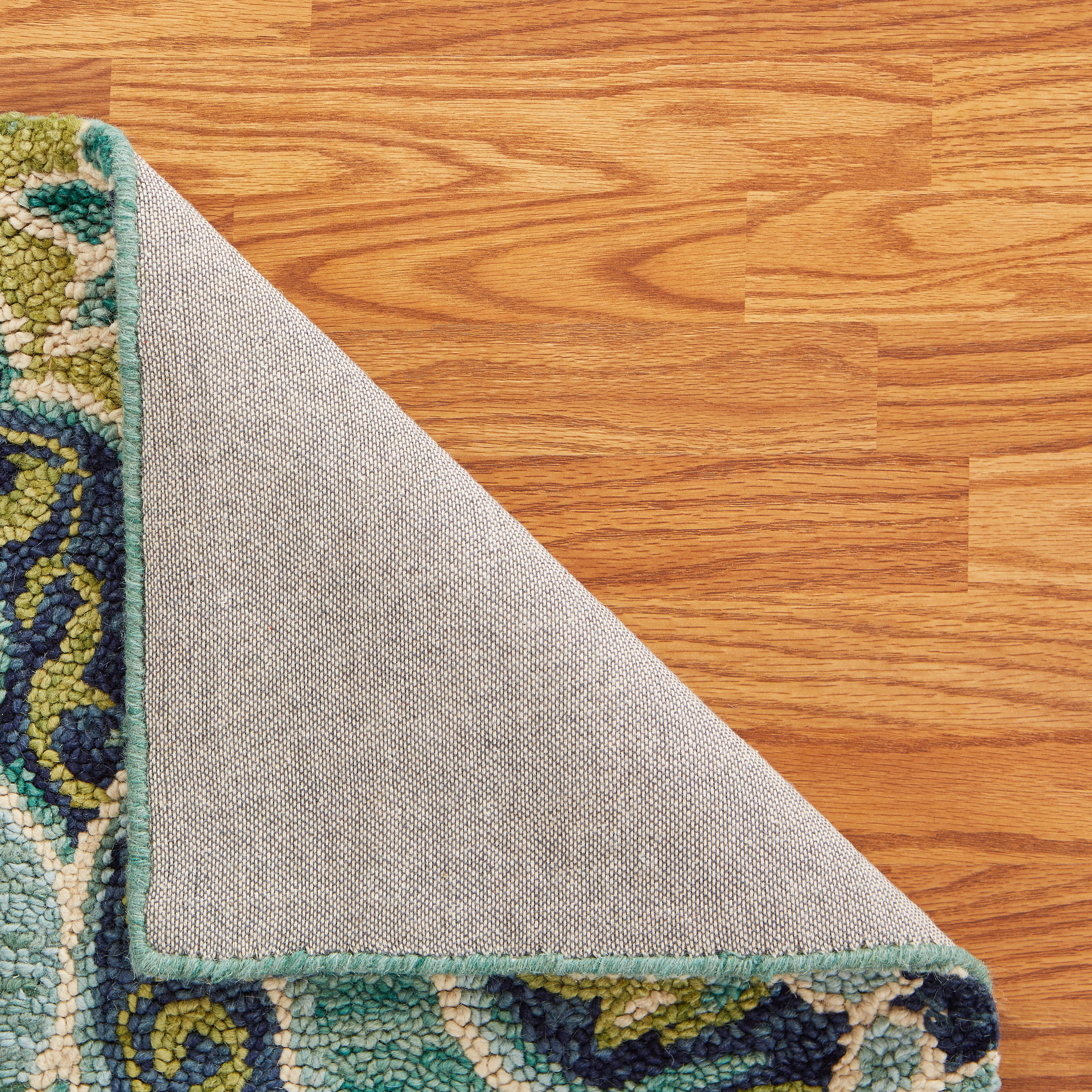 LR Home Graden 7'9" x 9'9" Area Rug, Green/Ivory, large