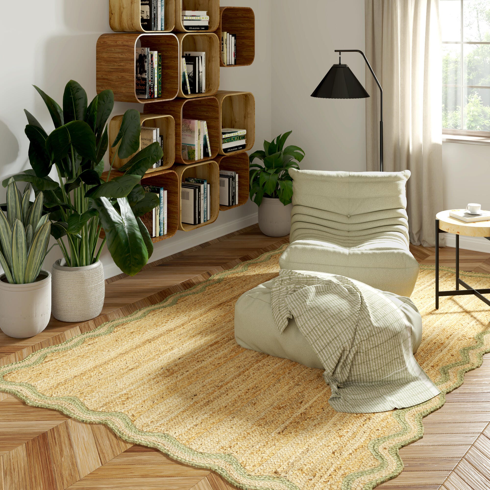 LR Home Jute 7'9" x 9'9" Area Rug, , rollover