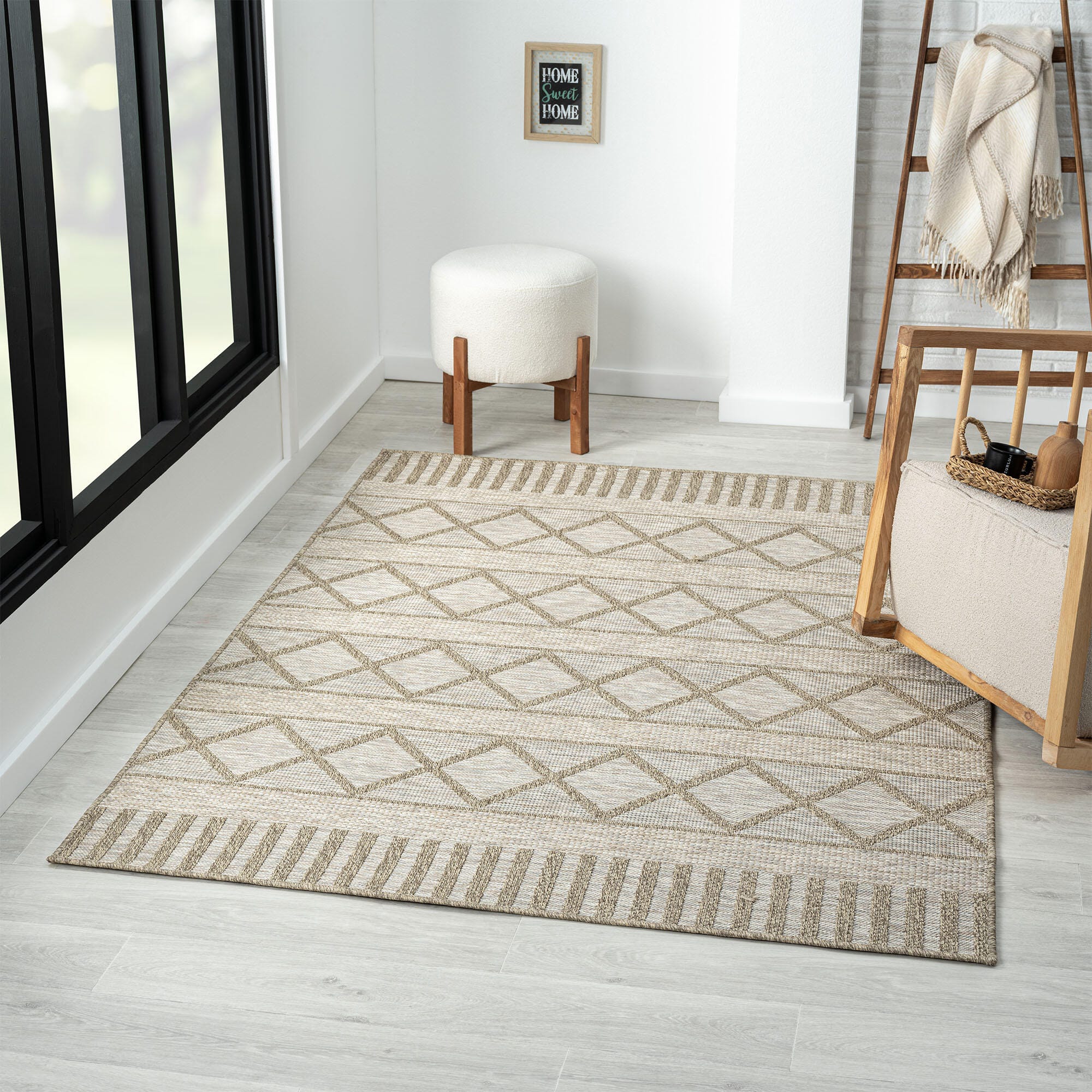 LR Home Haven 5' x 7' Area Rug, Brown/Tan, rollover