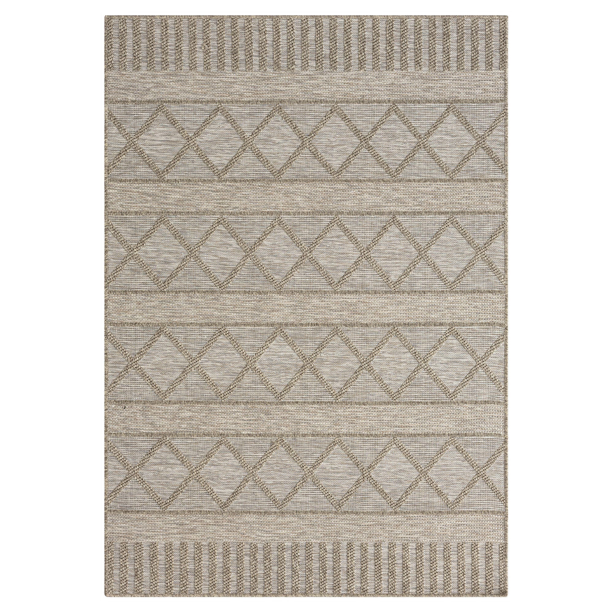 LR Home Haven 5' x 7' Area Rug, Brown/Tan, large