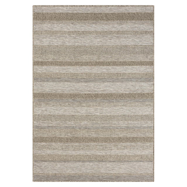 LR Home Striped 2' x 3' Area Rug, Tan/Brown