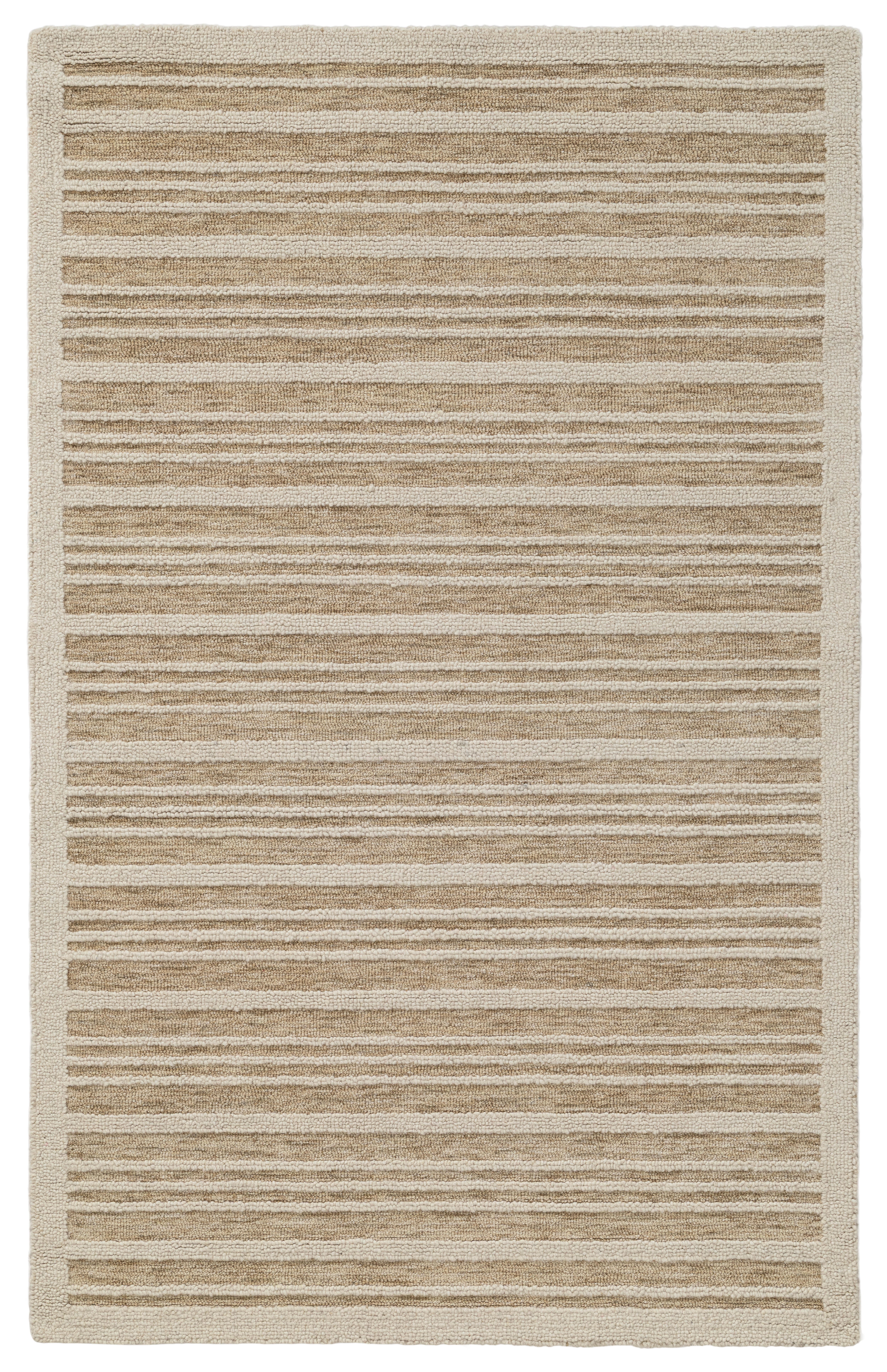 Terra by Obeetee Bare 3'1" x 5' Area Rug, Ivory/Tan, large