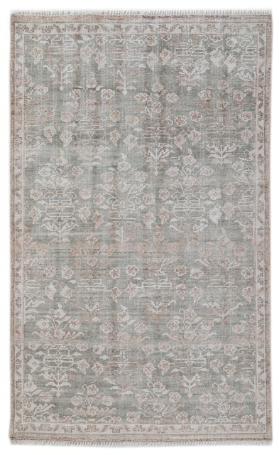 Terra by Obeetee Marian 2'7" x 8' Runner Rug, Green/Tan