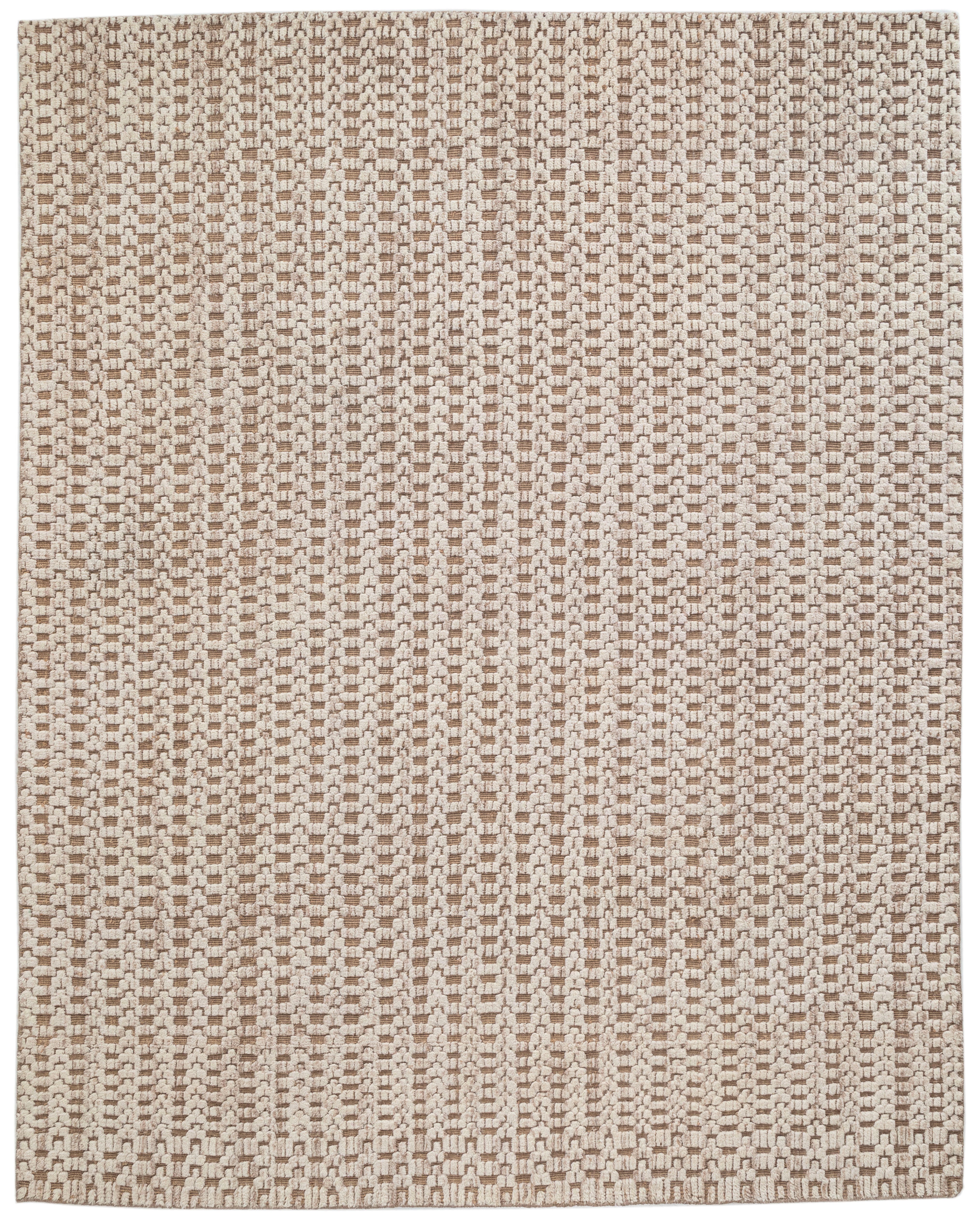 Terra by Obeetee Hearth 7'10" x 9'9" Area Rug, Neutral/Tan, large