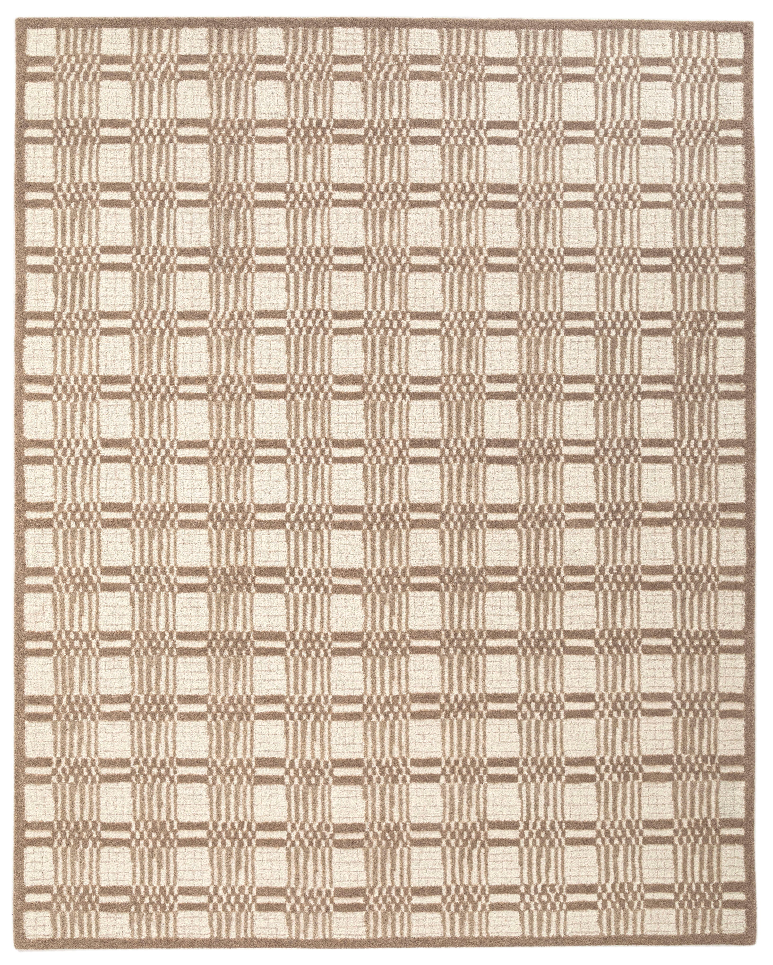 Terra by Obeetee Stripe 2'7" x 8' Runner Rug, Beige/Tan, large