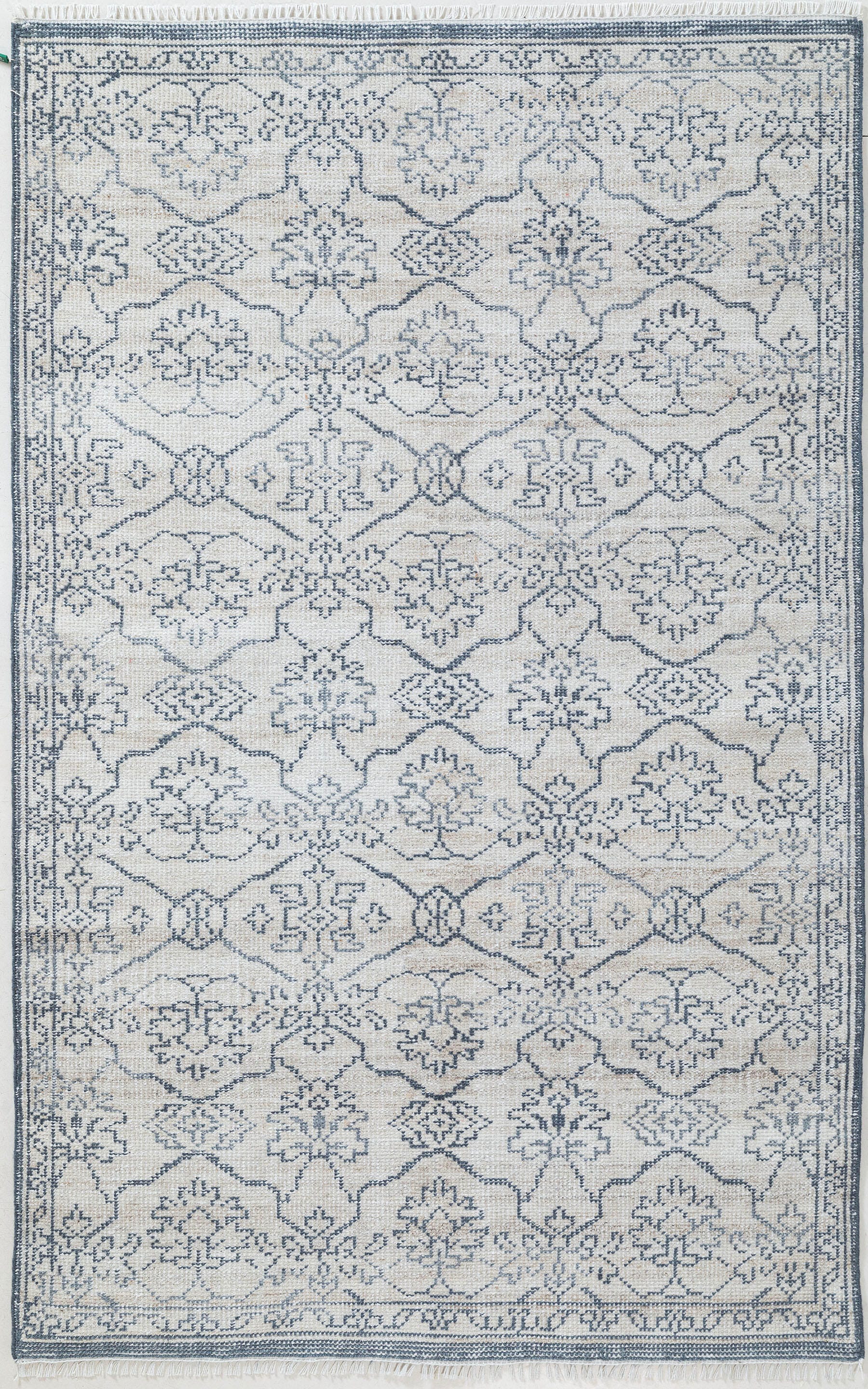 Terra by Obeetee Hadley 8'10" x 11'9" Area Rug, Blue/White, large