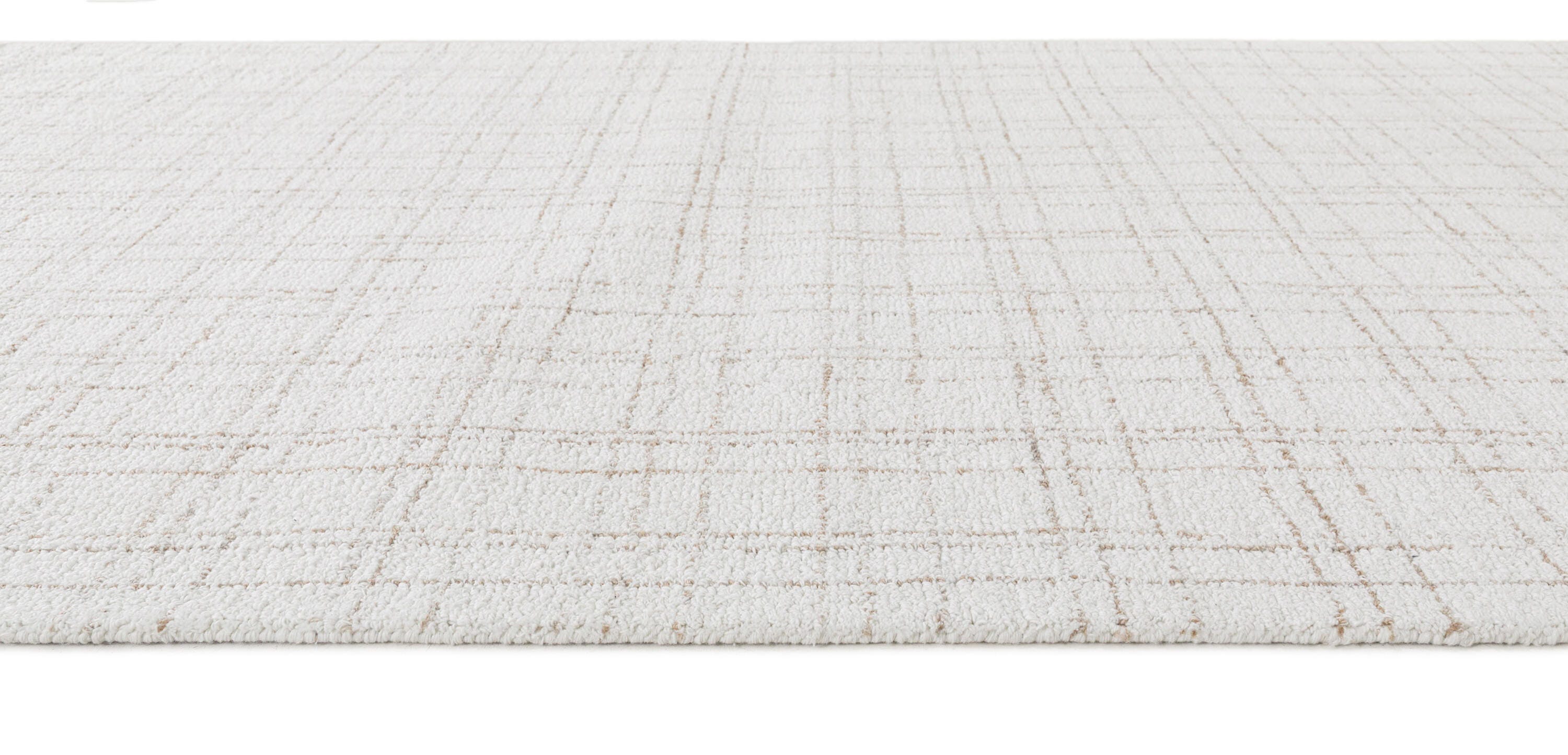 Terra by Obeetee Moly 2'6" x 8' Runner Rug, Ivory, large