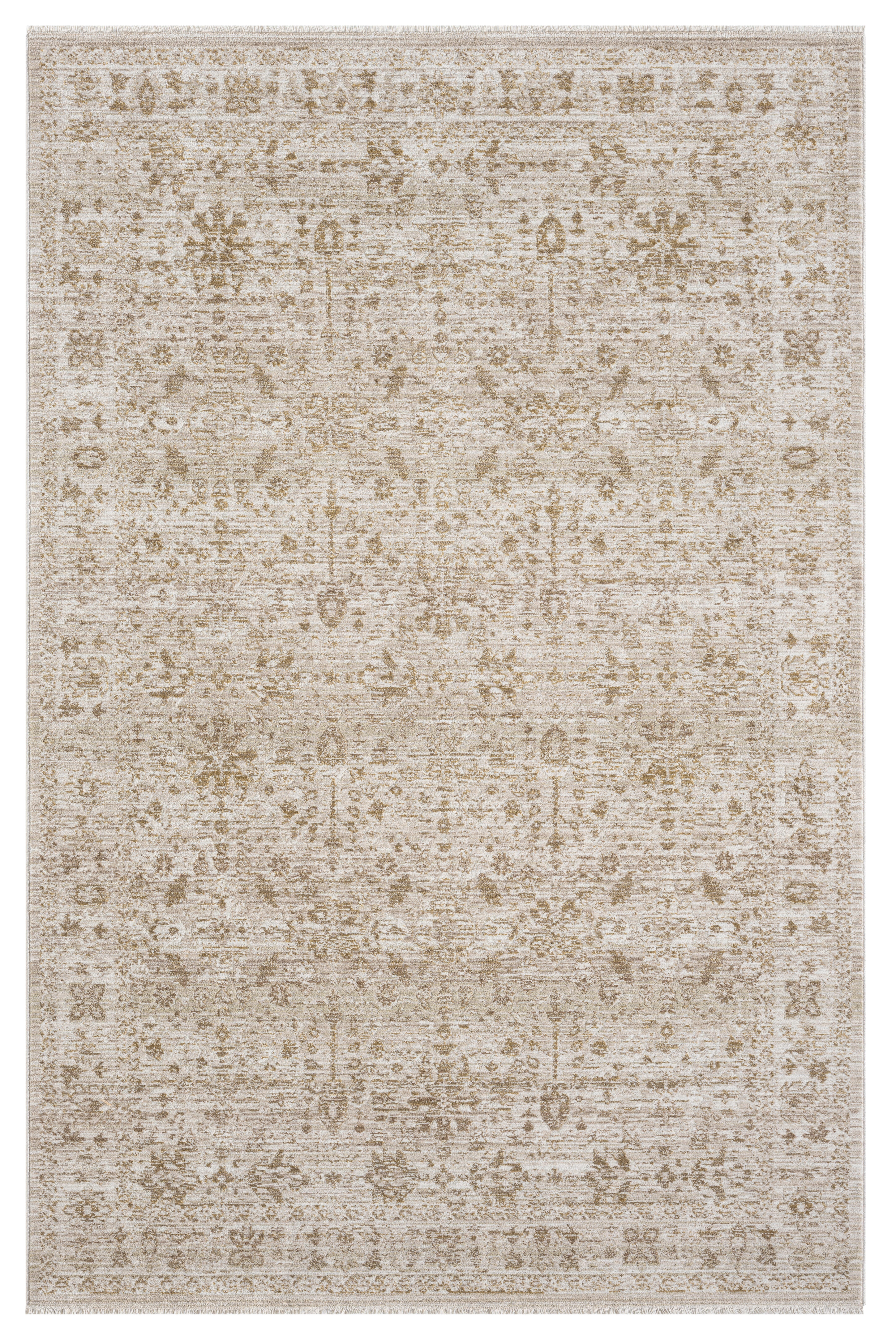 Terra by Obeetee Eden 7'10" x 10' Area Rug, Cream/Tan, large