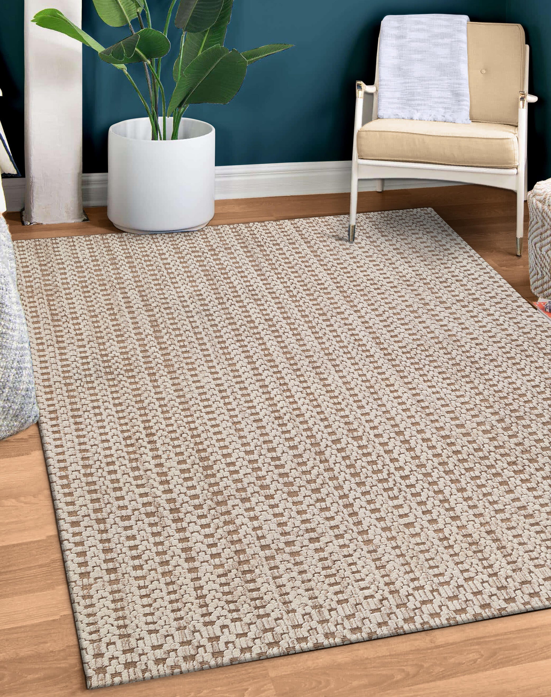 Terra by Obeetee Hearth 5'1" x 8' Area Rug, Neutral/Tan, rollover