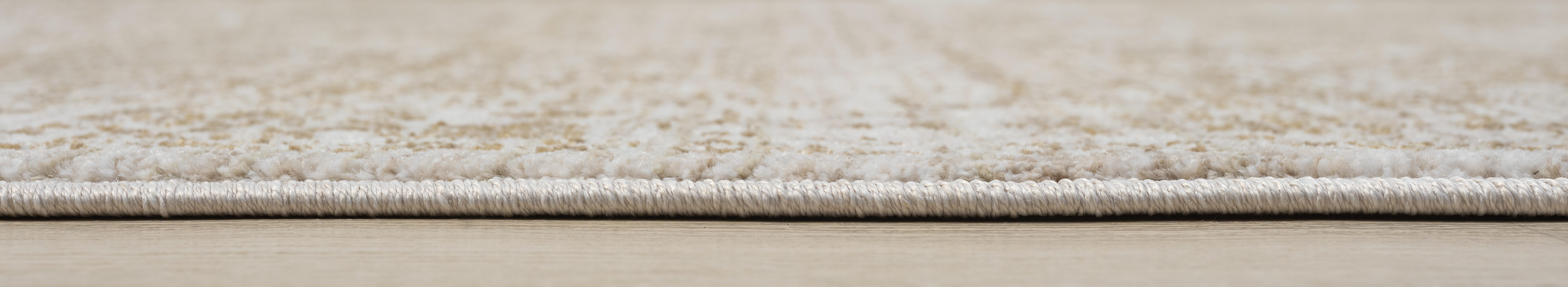 Terra by Obeetee Eden 3'3" x 5' Area Rug, Cream/Tan, large