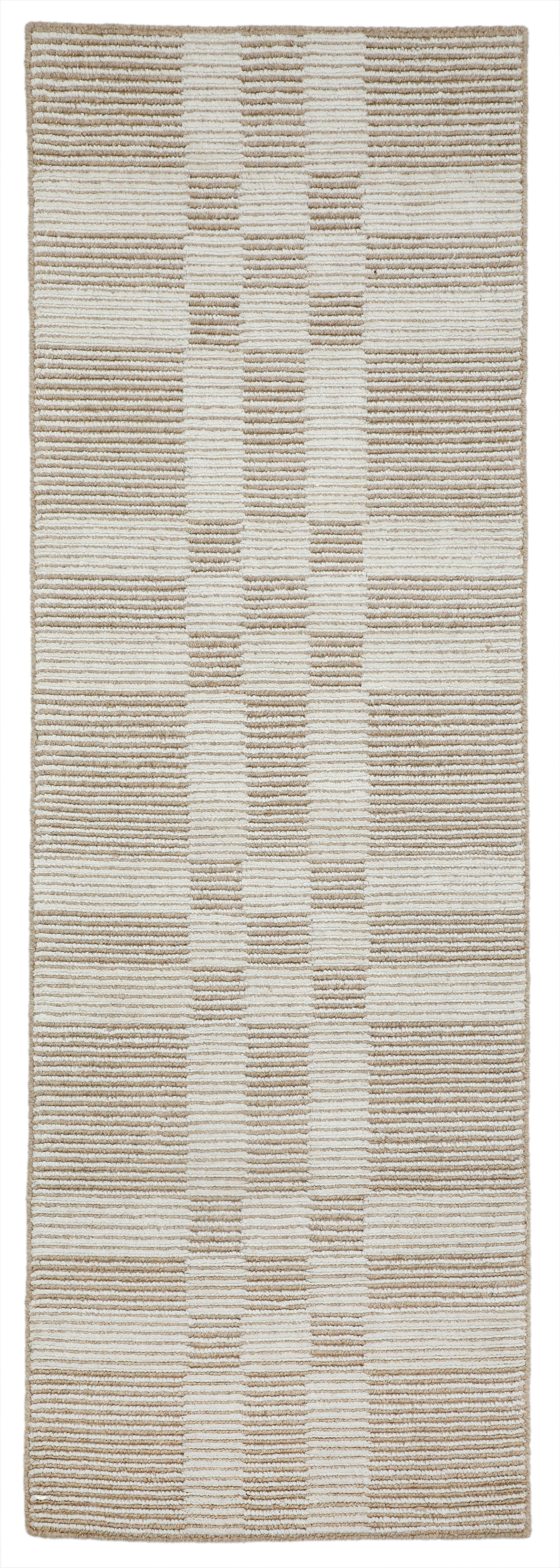 Terra by Obeetee Easta 2'7" x 8' Runner Rug, Sand/Natural, large