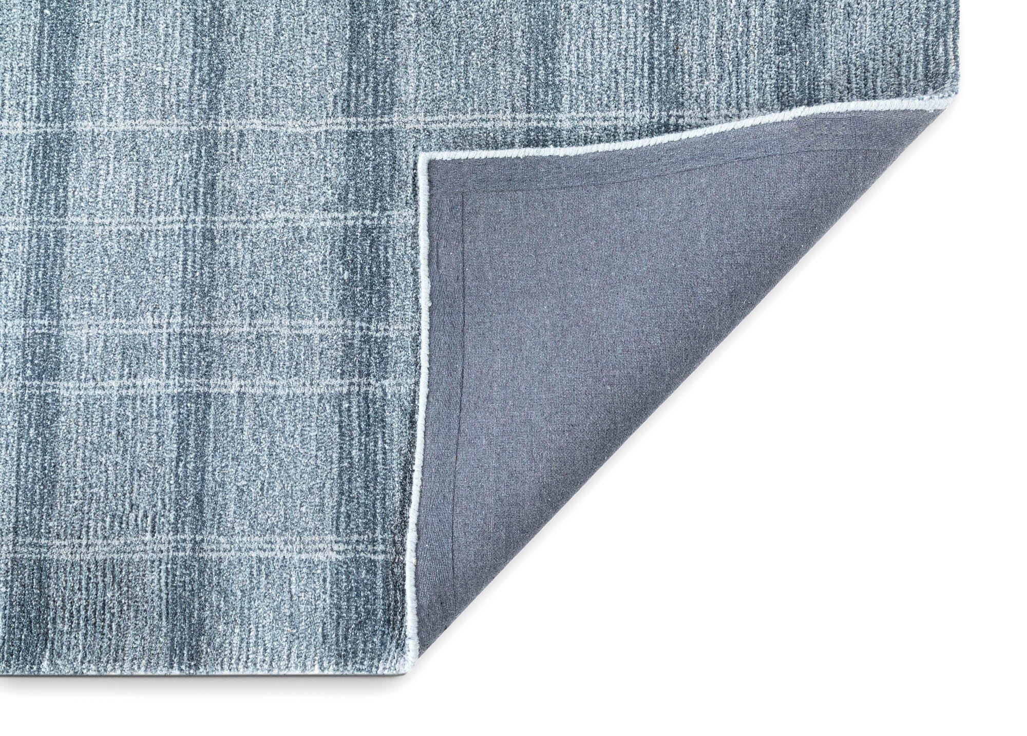 Terra by Obeetee Grid 7'10" x 9'9" Area Rug, Blue, large
