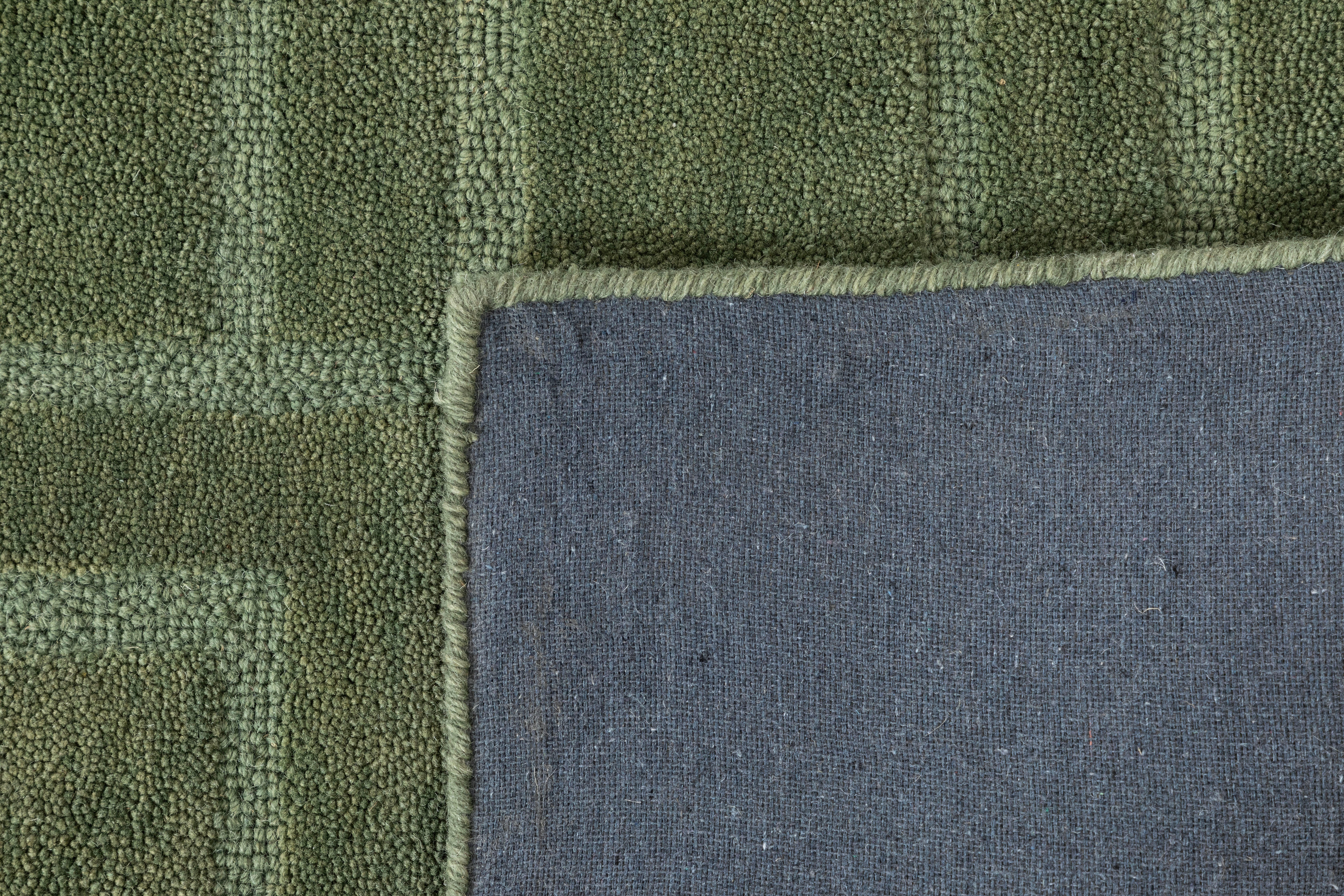 Terra by Obeetee Verde 2'6" x 8' Runner Rug, Green, large