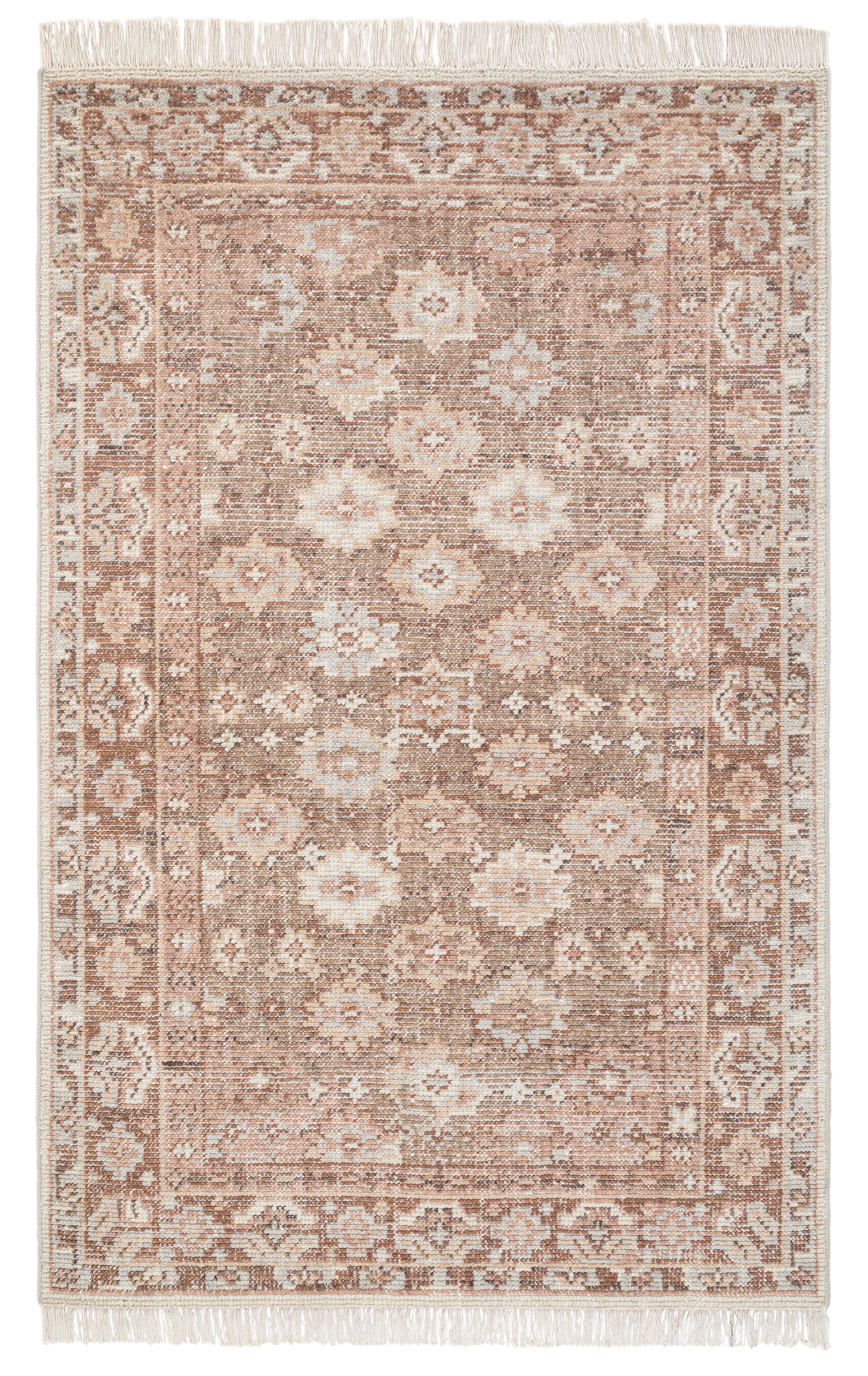 Terra by Obeetee Farzana 2' x 3' Area Rug, Wood/Cream, large