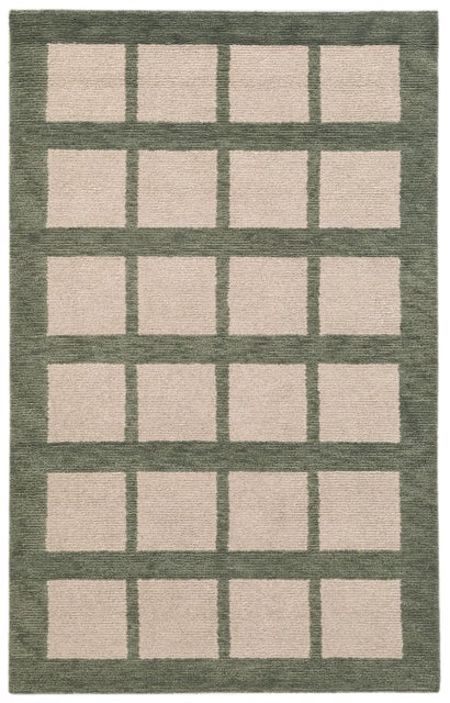 Terra by Obeetee Camp 5'1" x 8' Area Rug, Green/Tan
