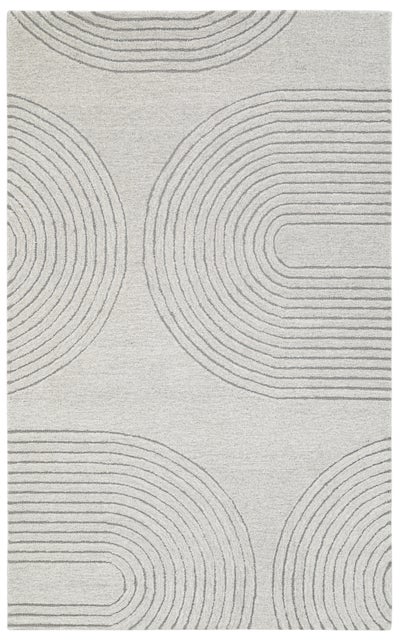 Terra by Obeetee Tonal 3' x 5' Area Rug, Ivory/Gray