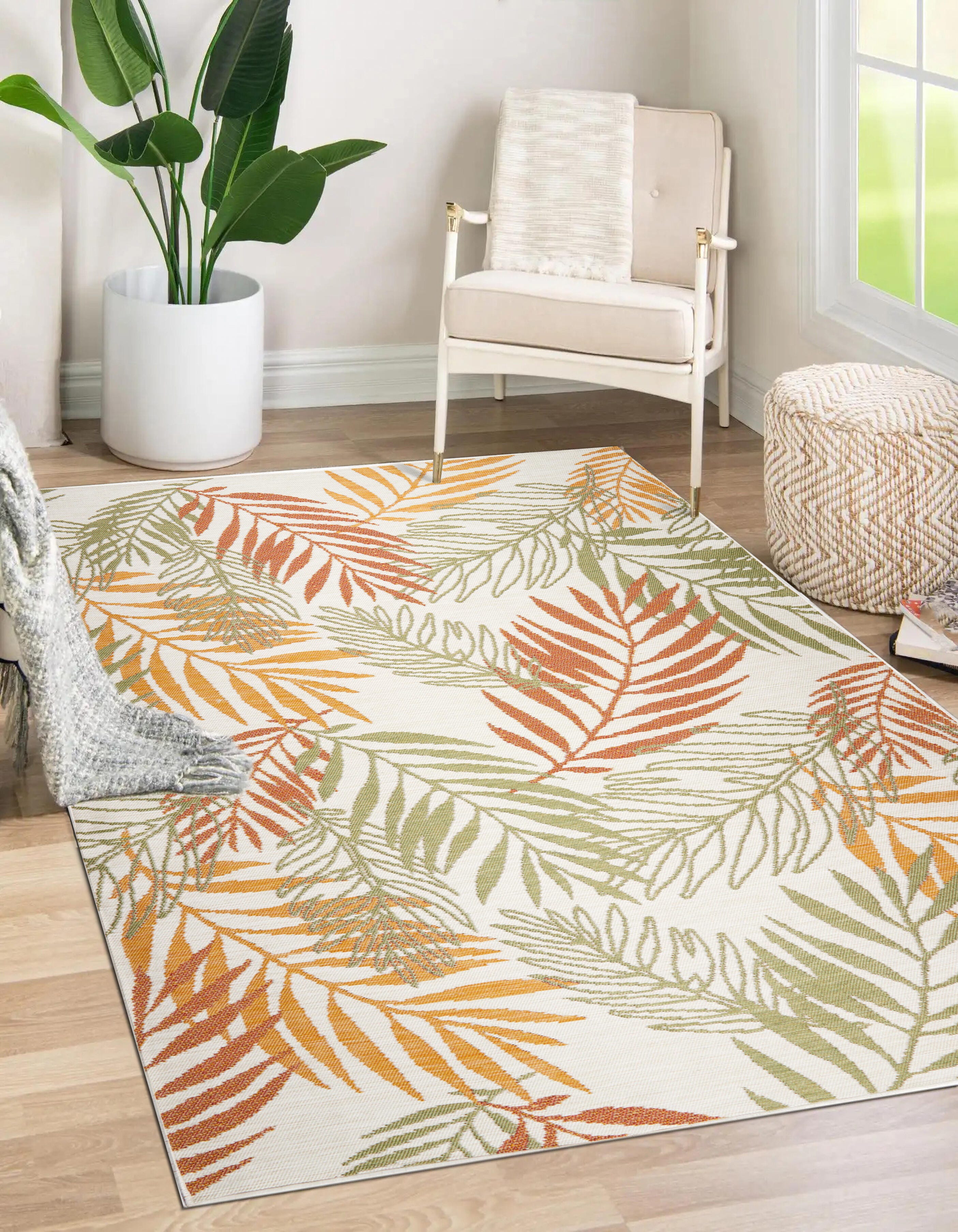 Terra by Obeetee Vines 2' x 3' Area Rug, Multi, rollover