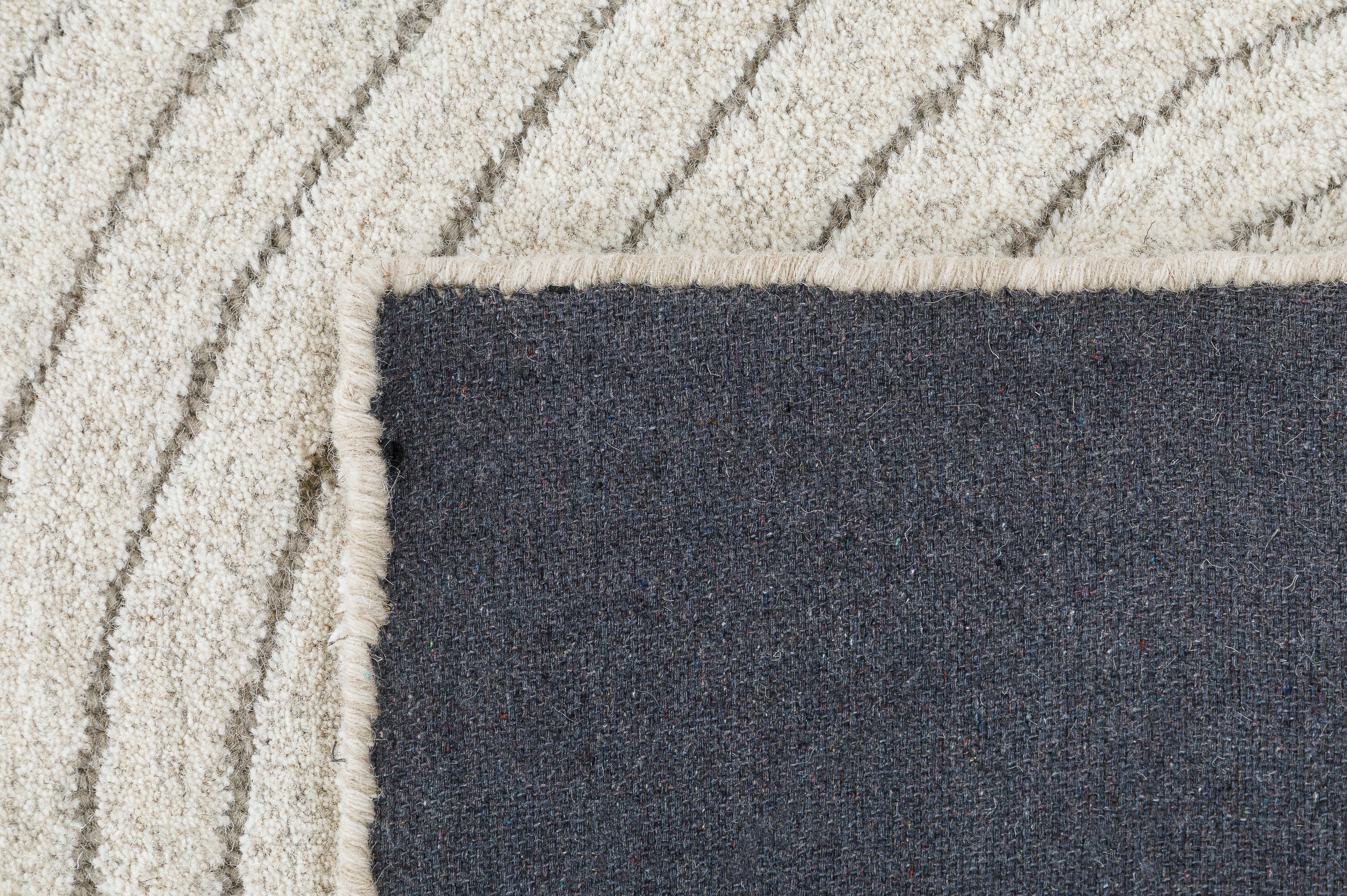 Terra by Obeetee Tonal 2' x 3' Area Rug, Ivory/Gray, large