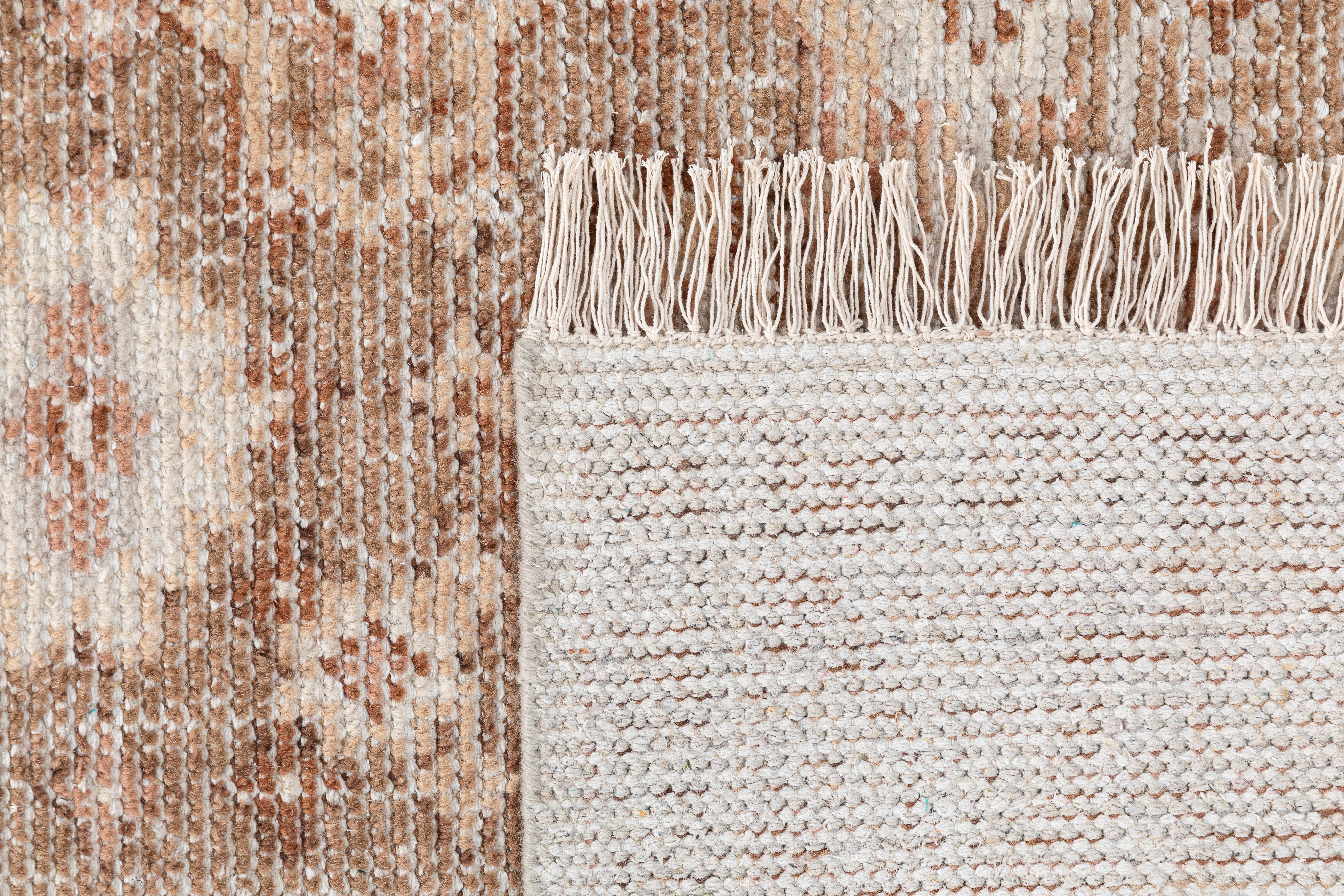 Terra by Obeetee Farzana 5' x 8' Area Rug, Wood/Cream, large