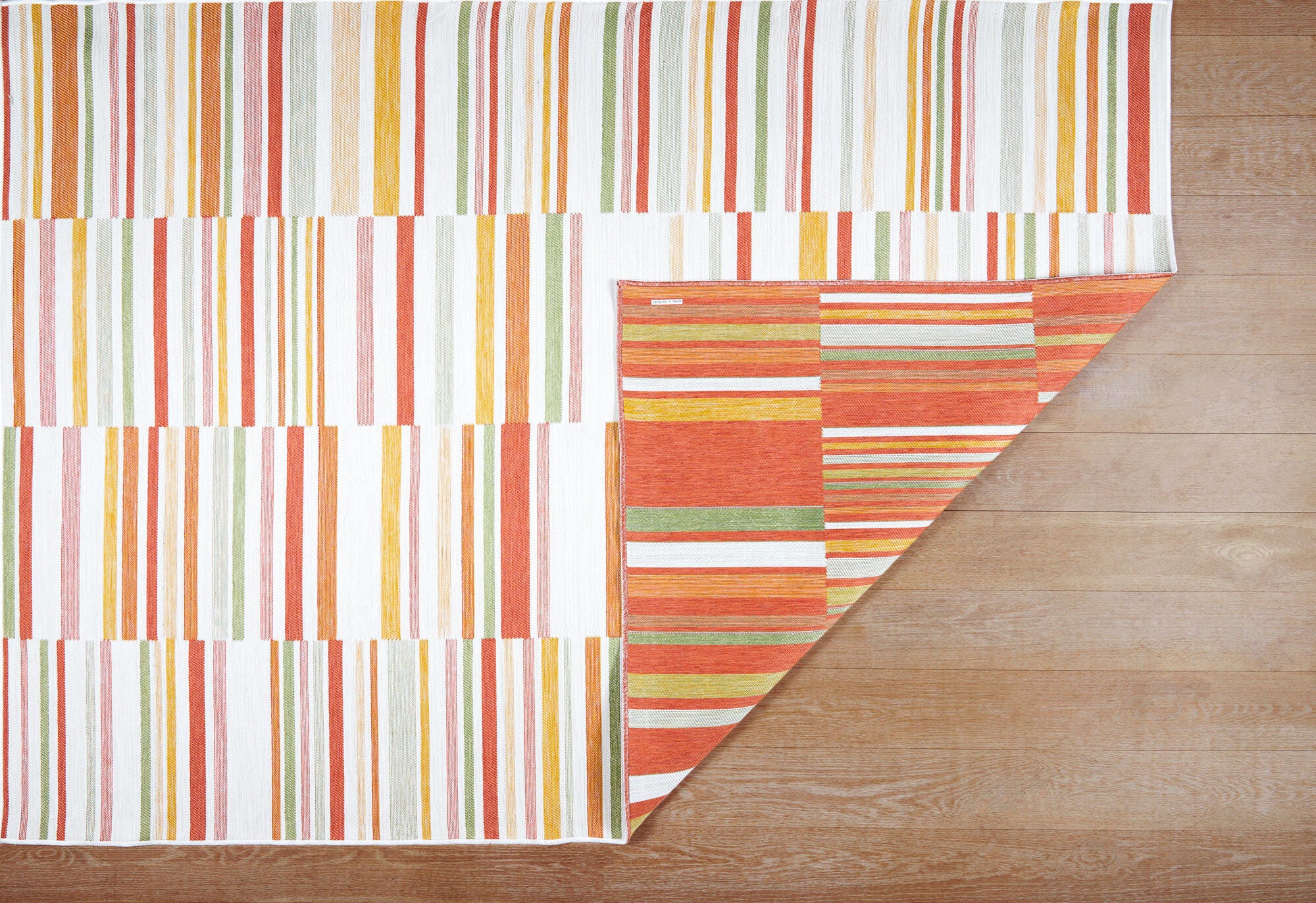 Terra by Obeetee Lines 7'11" x 9'10" Area Rug, Tropical, large