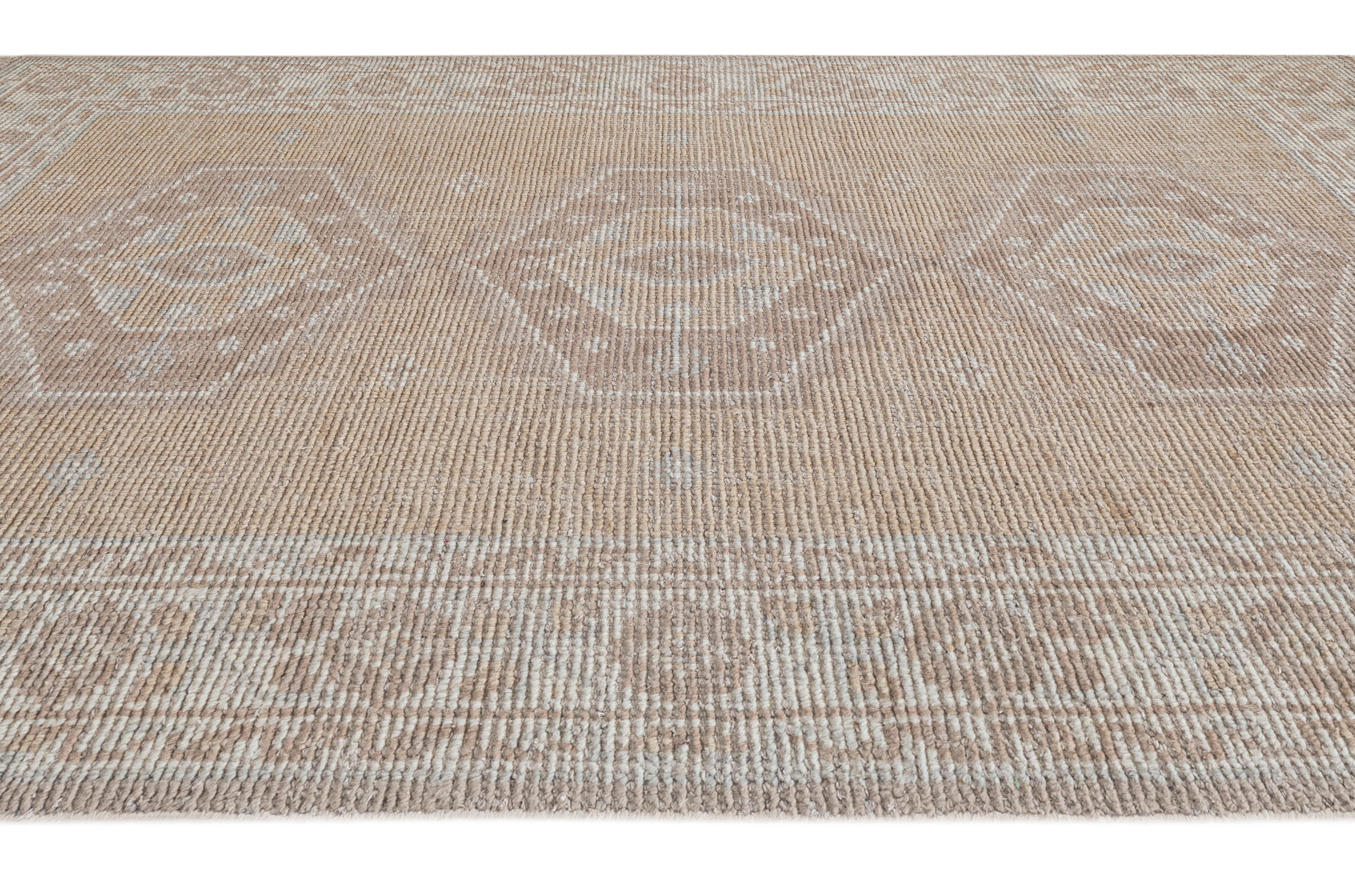 Terra by Obeetee Paloma 5'1" x 8' Area Rug, Gold/Brown, large