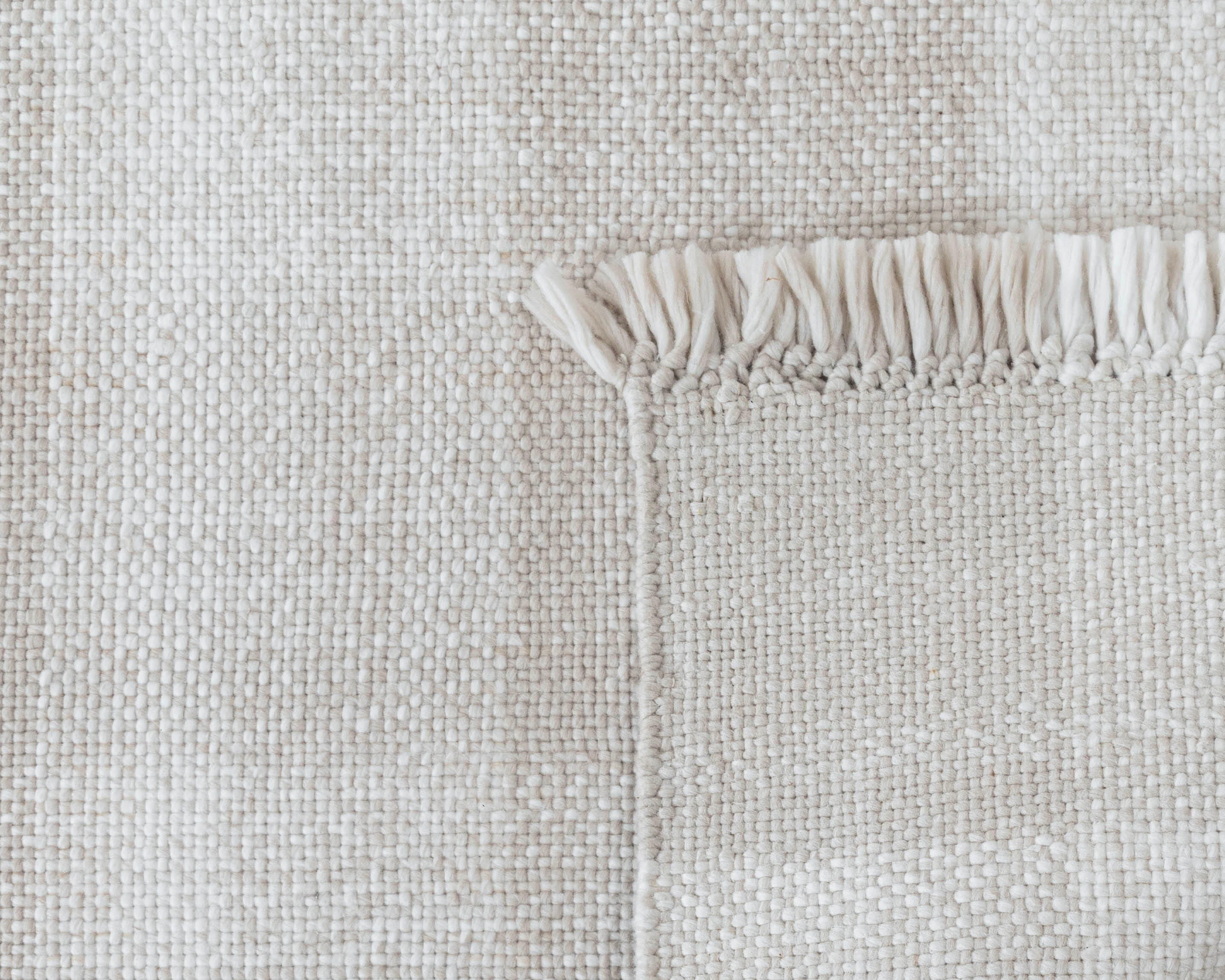 Terra by Obeetee Gingham 5'1" x 7'6" Area Rug, Neutral/Off White, large