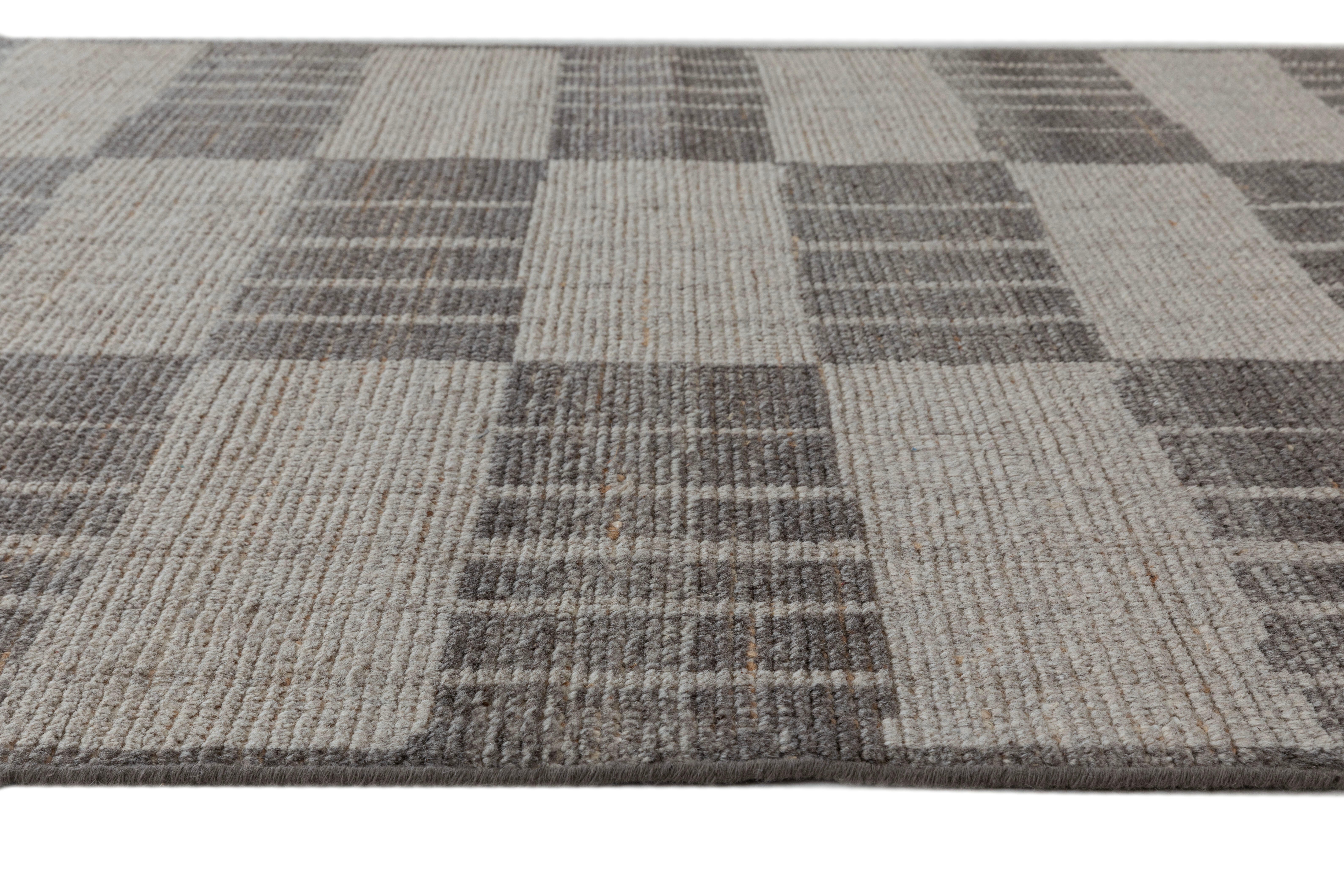 Terra by Obeetee Melani 7'10" x 9'9" Area Rug, Brown/Gray, large