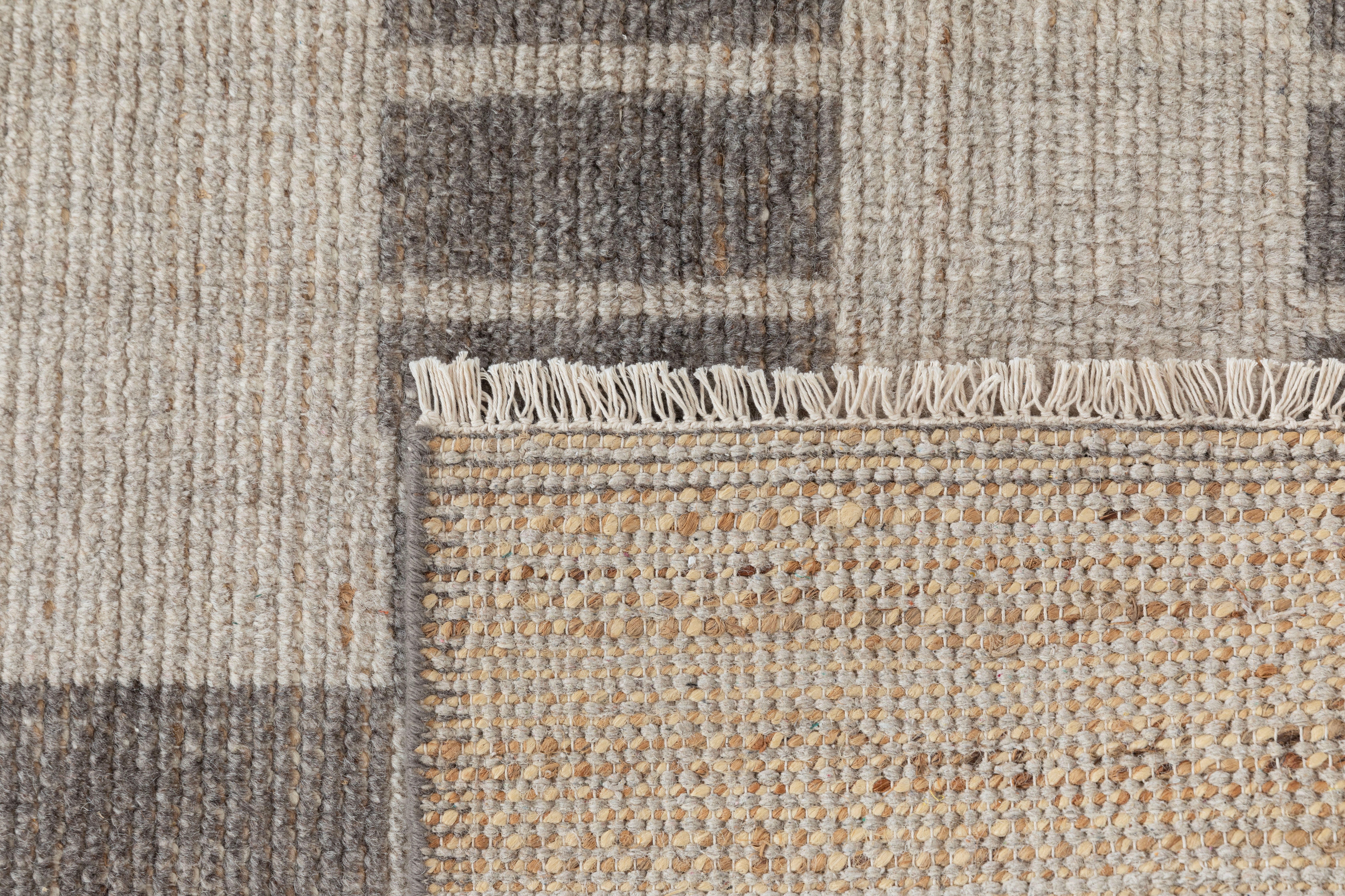 Terra by Obeetee Melani 6' x 9' Area Rug, Brown/Gray, large