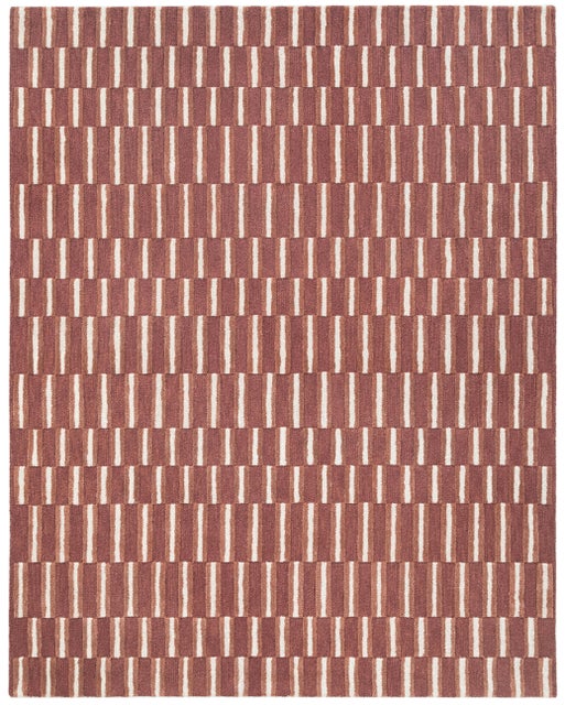 Terra by Obeetee Willa 7'9" x 9'9" Area Rug, Rust/Tan