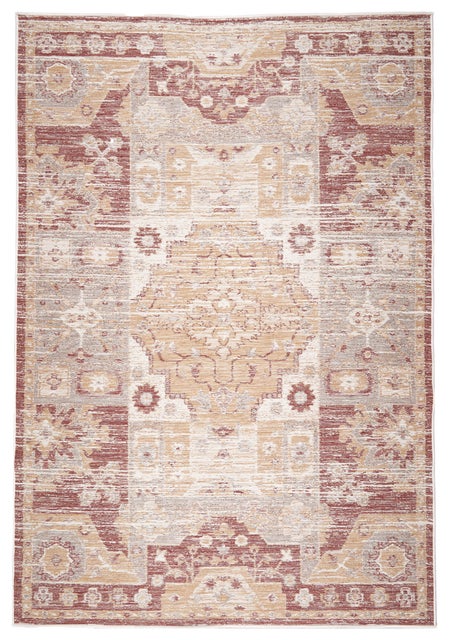 Terra by Obeetee Medallion 3' x 5' Area Rug, Mocha/Tan