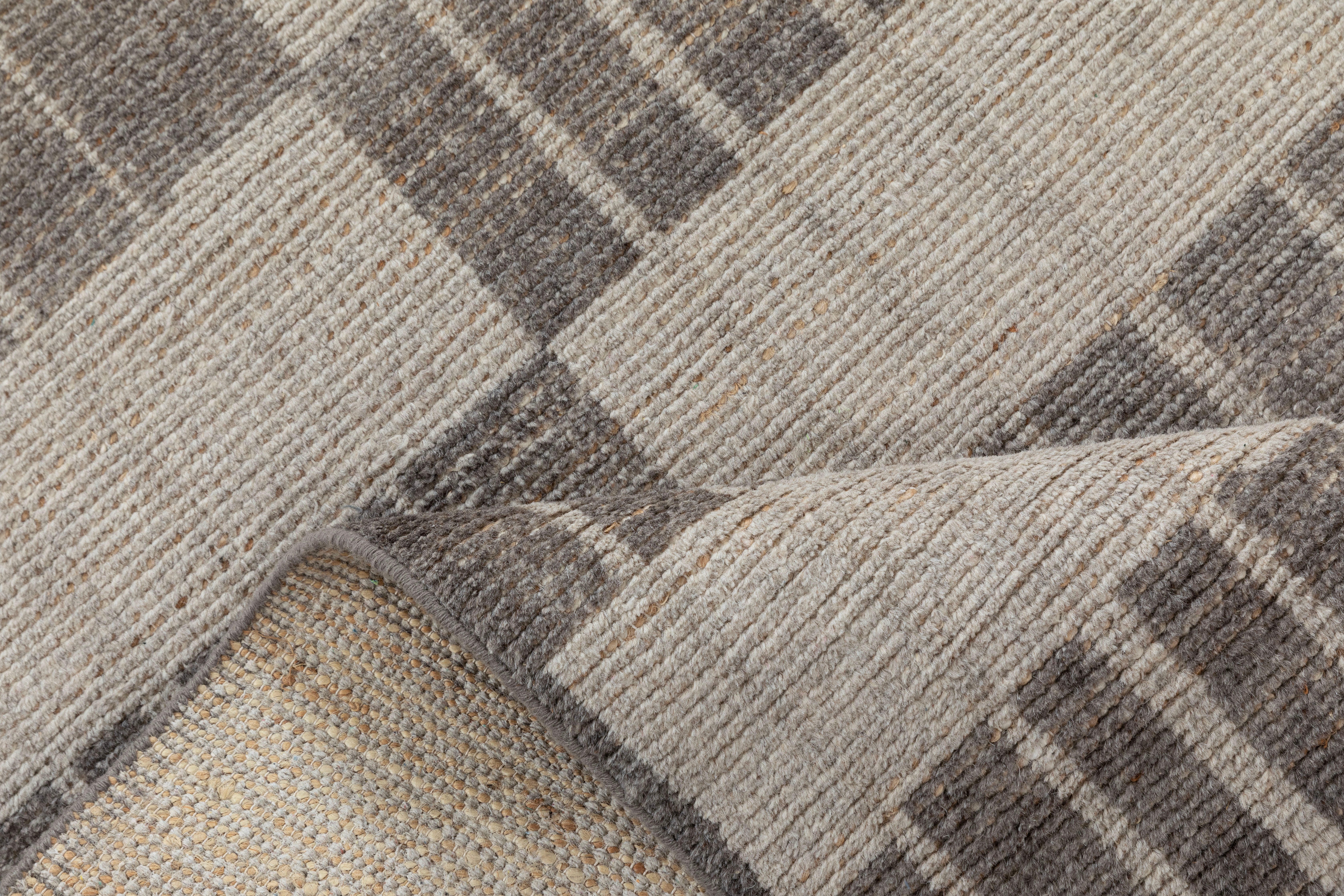 Terra by Obeetee Melani 3' x 5' Area Rug, Brown/Gray, large