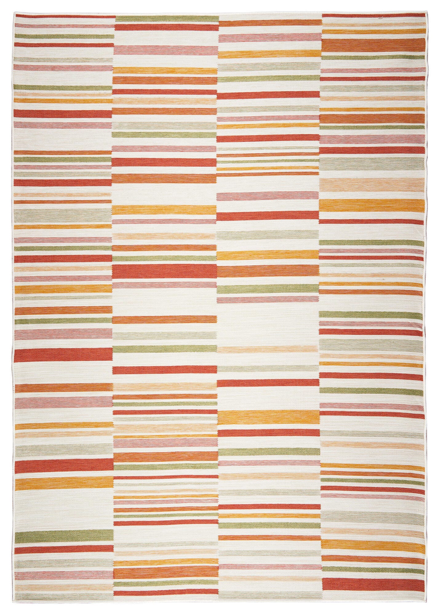 Terra by Obeetee Lines 5'3" x 7'3" Area Rug, Tropical, large