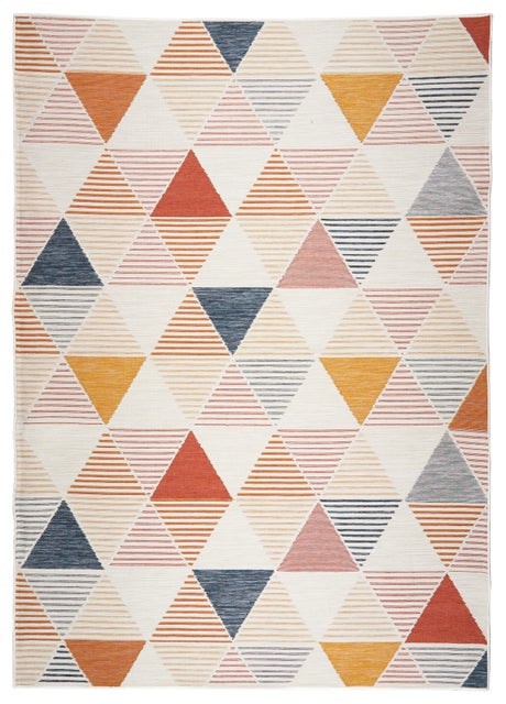 Terra by Obeetee Triangles 3' x 5' Area Rug