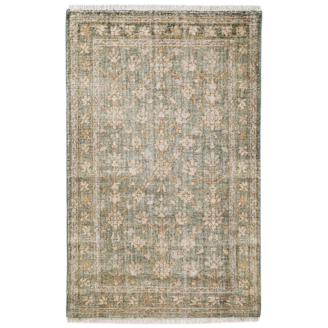 Terra by Obeetee Moscow 2'1" x 3' Area Rug, Blue/Beige