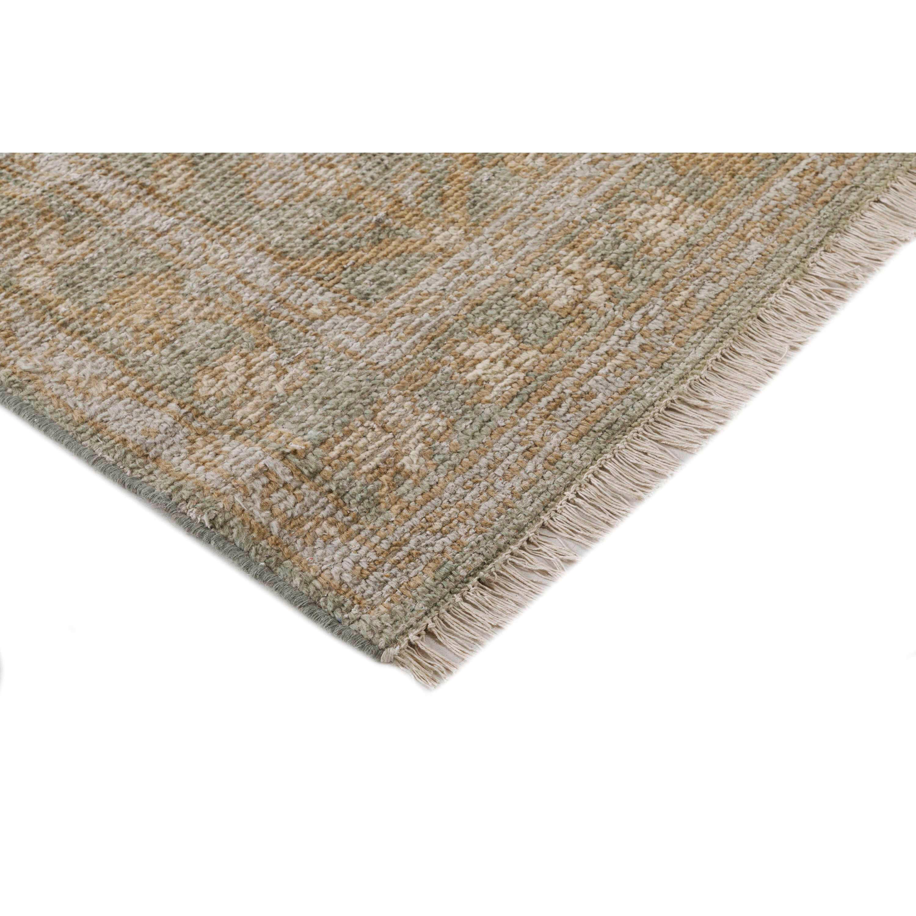 Terra by Obeetee Moscow 2'1" x 3' Area Rug, Blue/Beige, large