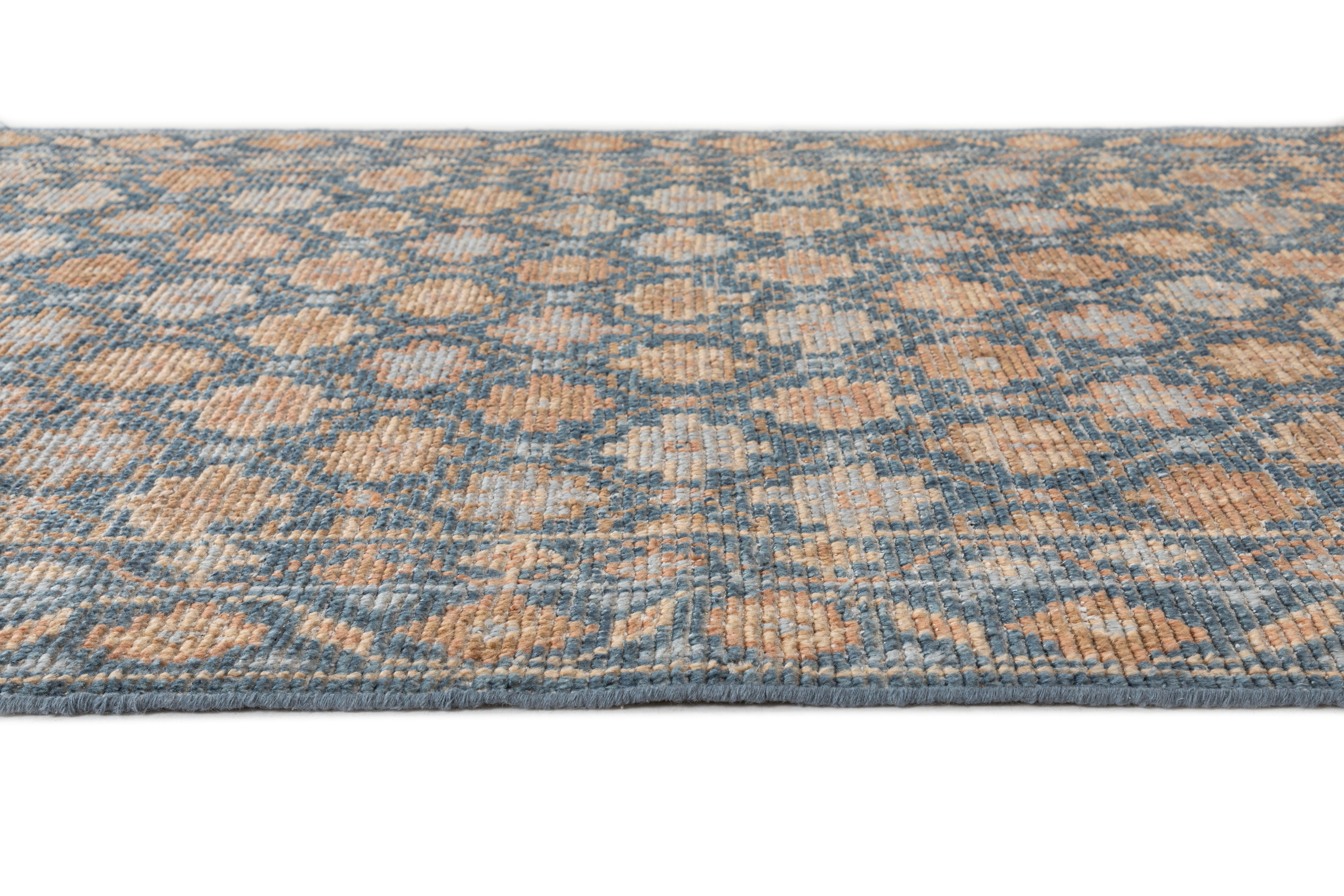 Terra by Obeetee Zohra 2'6" x 8' Runner Rug, Blue/Multi, large