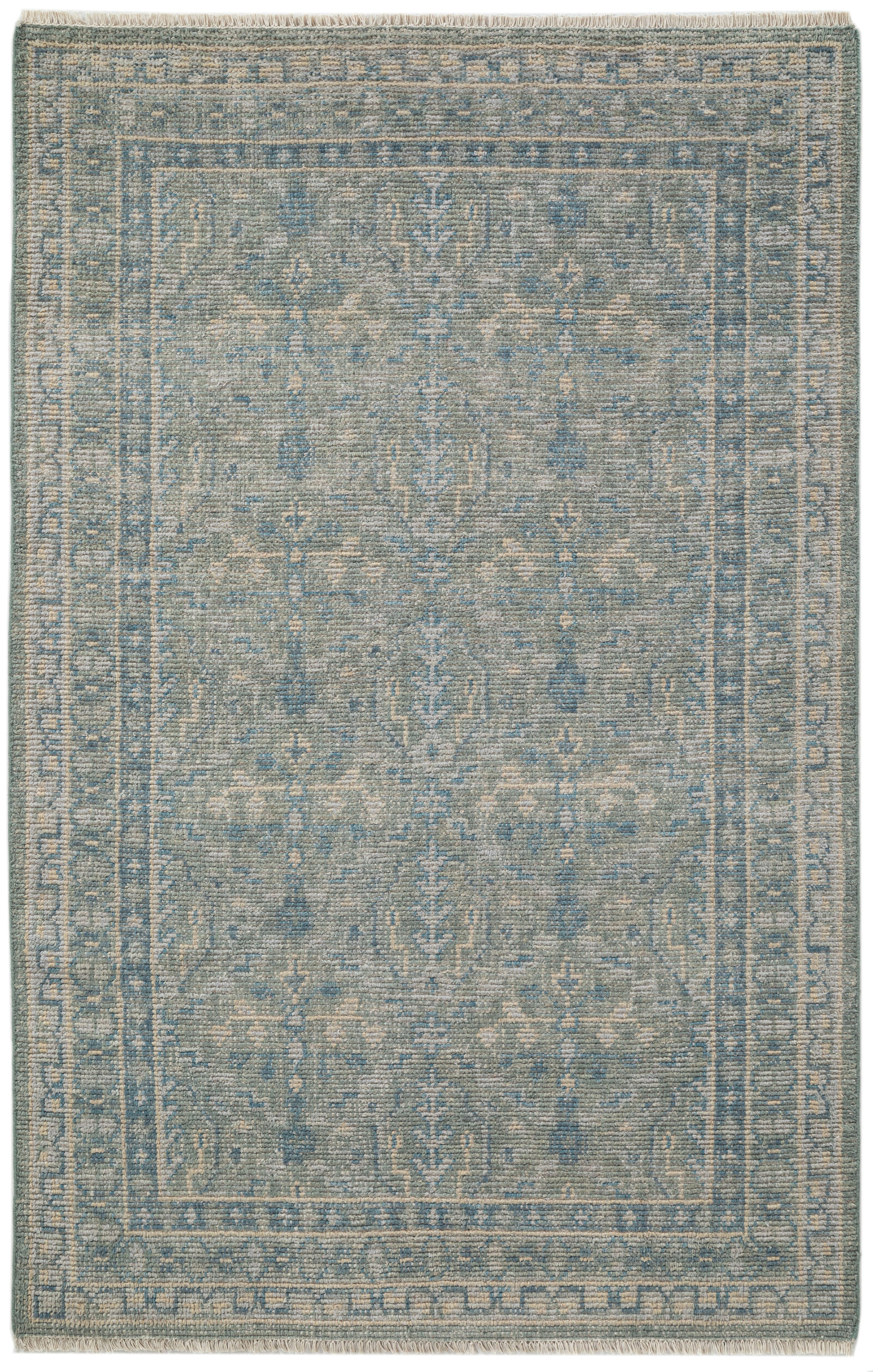 Terra by Obeetee Zuri 2'6" x 8' Runner Rug, Green/Multi, large