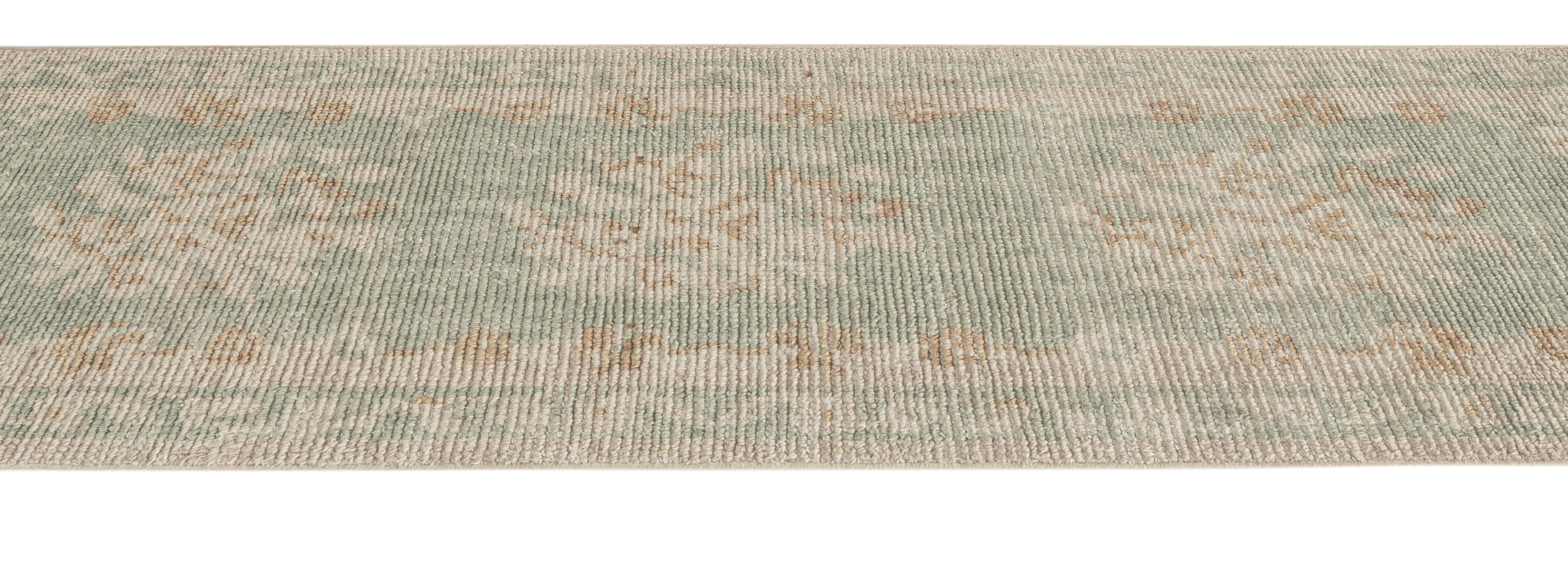 Terra by Obeetee Mercia 2'1" x 3' Area Rug, Green/Beige, large