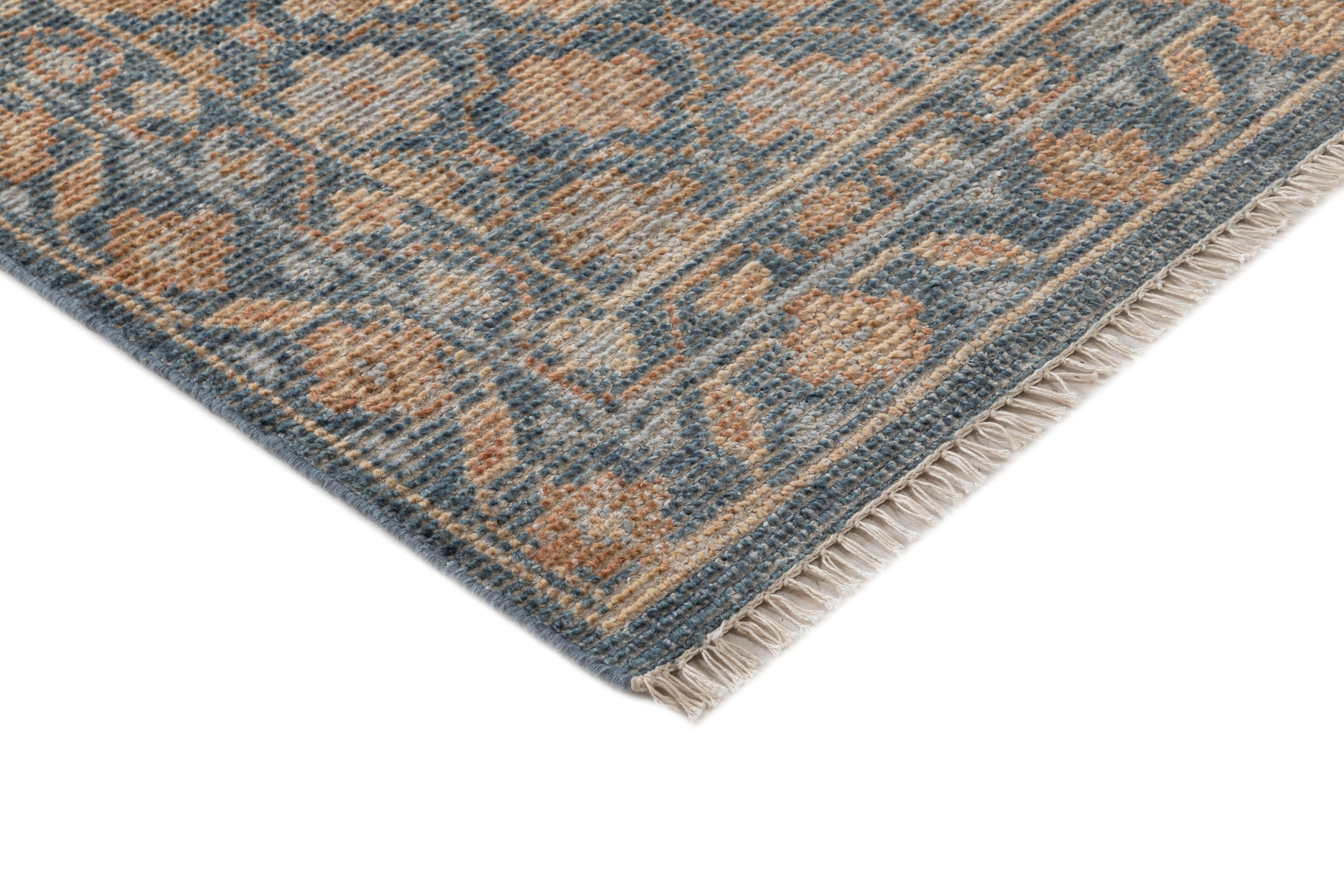 Terra by Obeetee Zohra 5'1" x 8' Area Rug, Blue/Multi, large