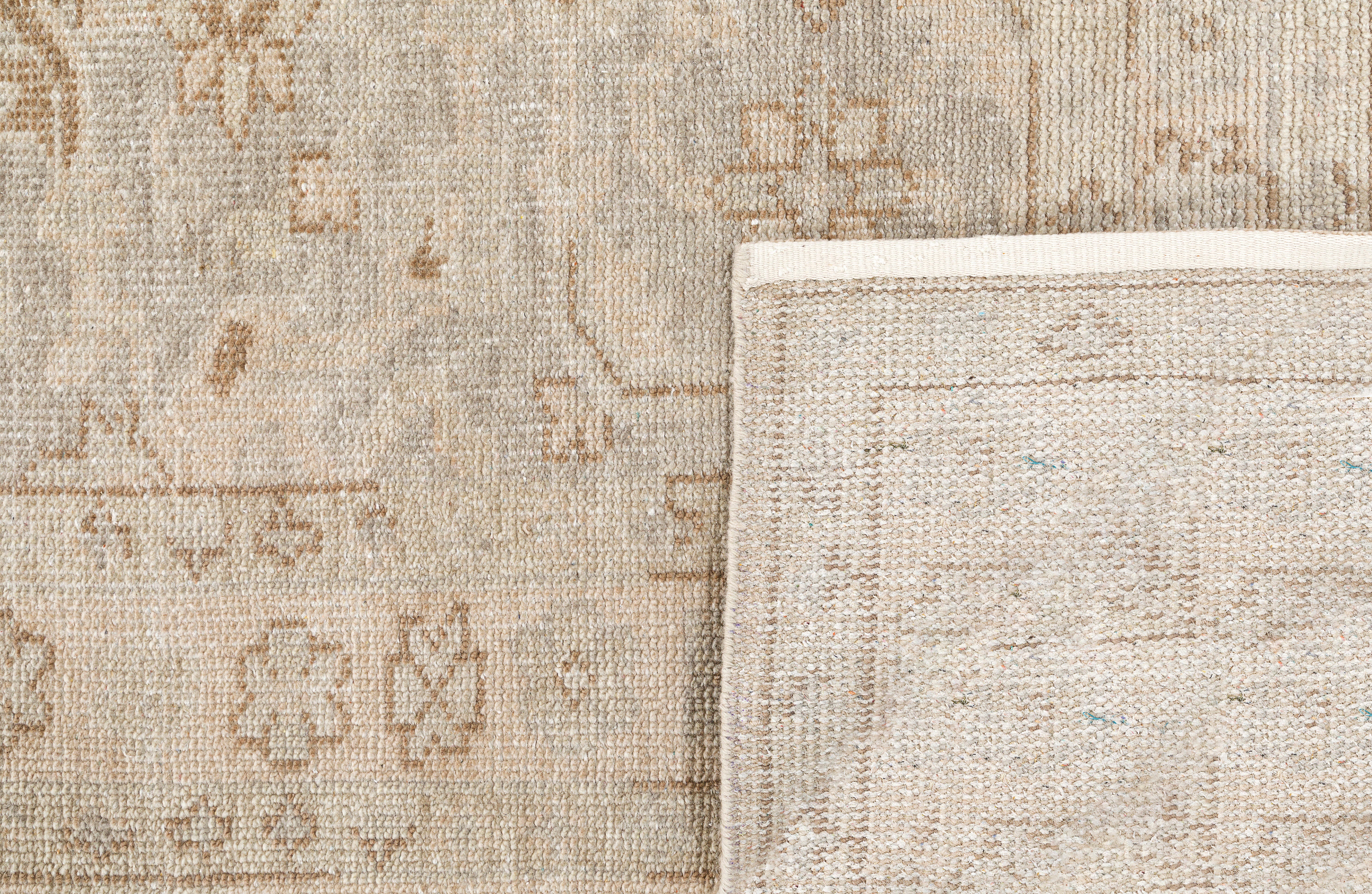 Terra by Obeetee Nima 3'1" x 5' Area Rug, Gray/Tan, large