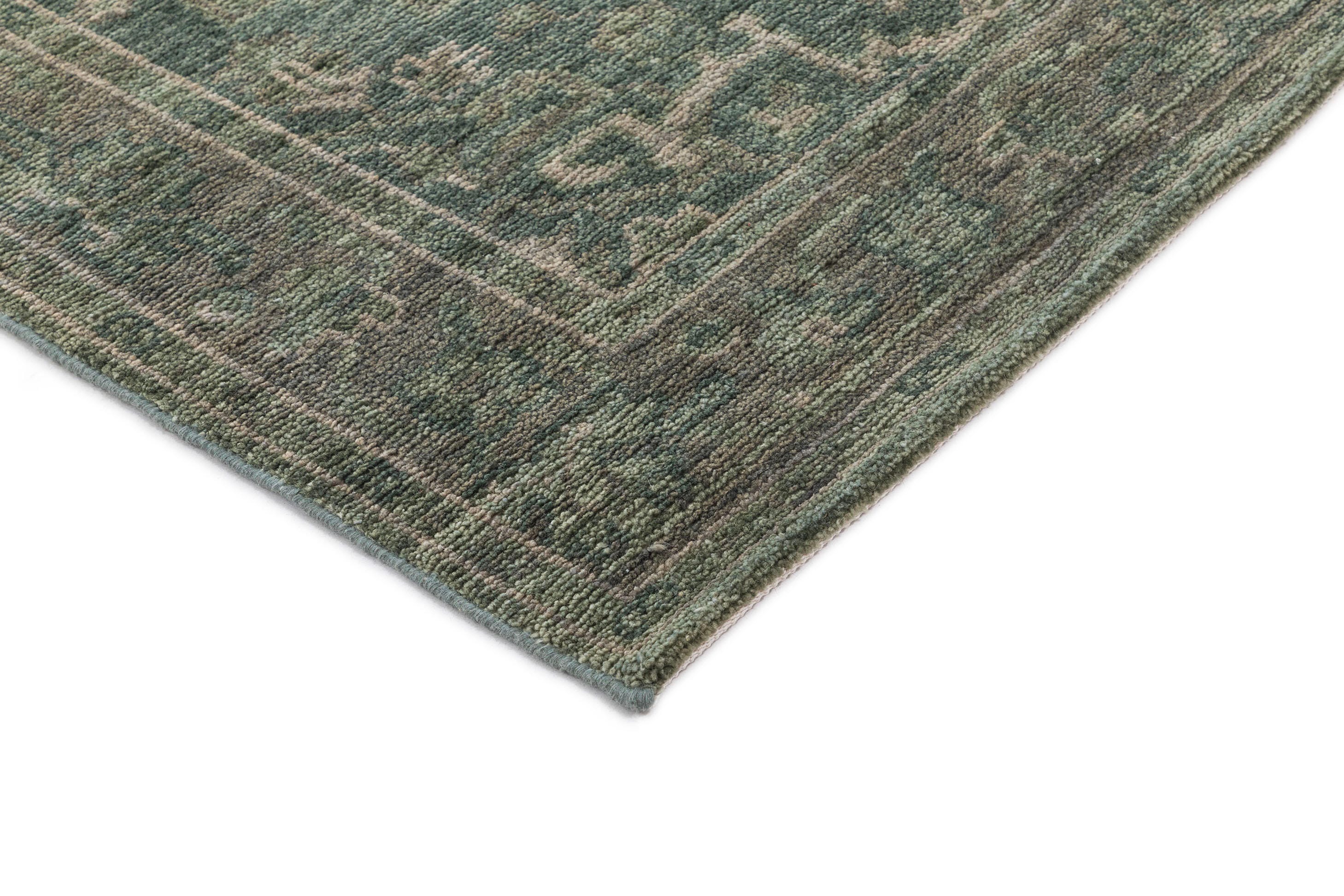 Terra by Obeetee Mariyah 3'1" x 5' Area Rug, Green/Beige, large