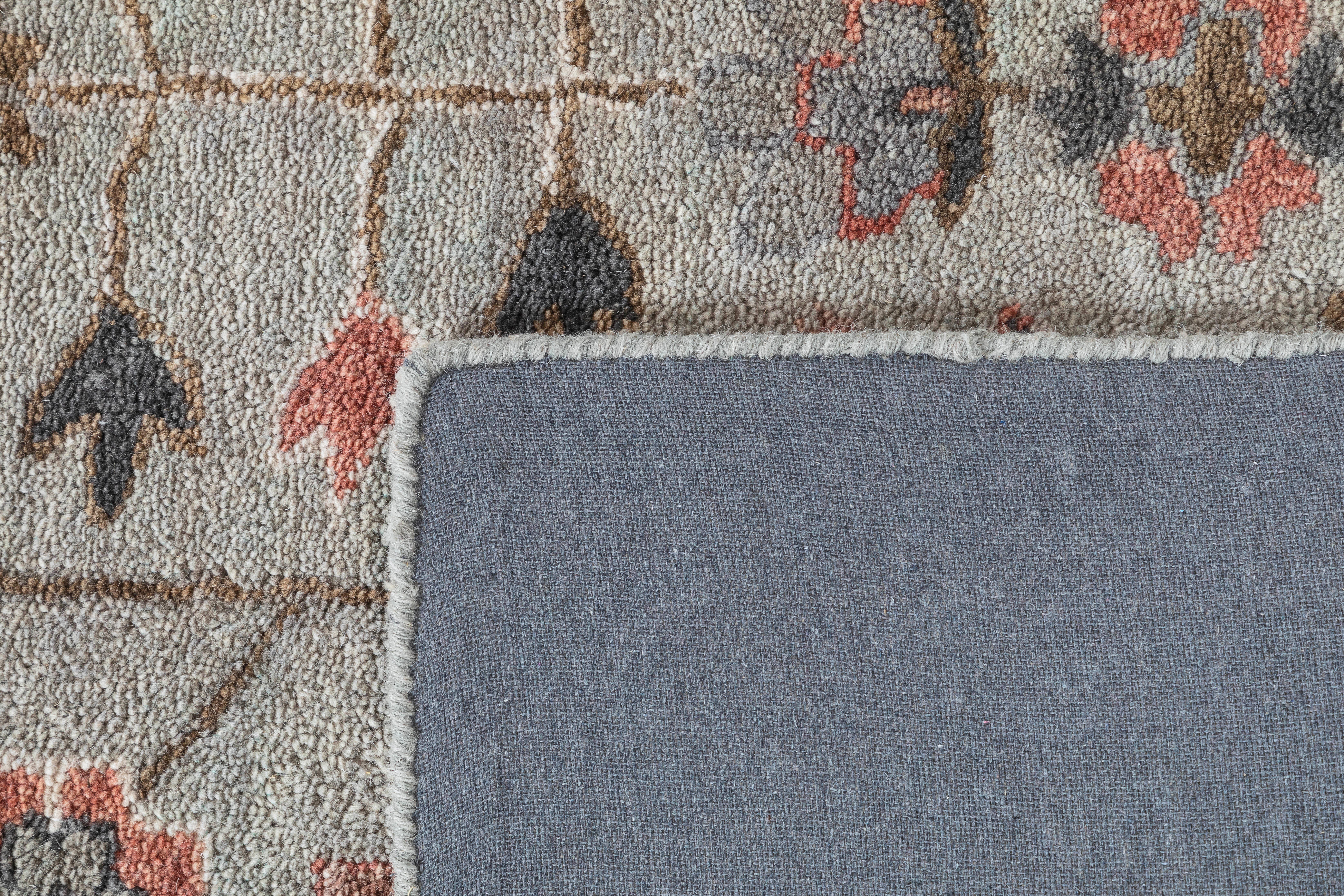 Terra by Obeetee Siba 2'1" x 3' Area Rug, Teal, large