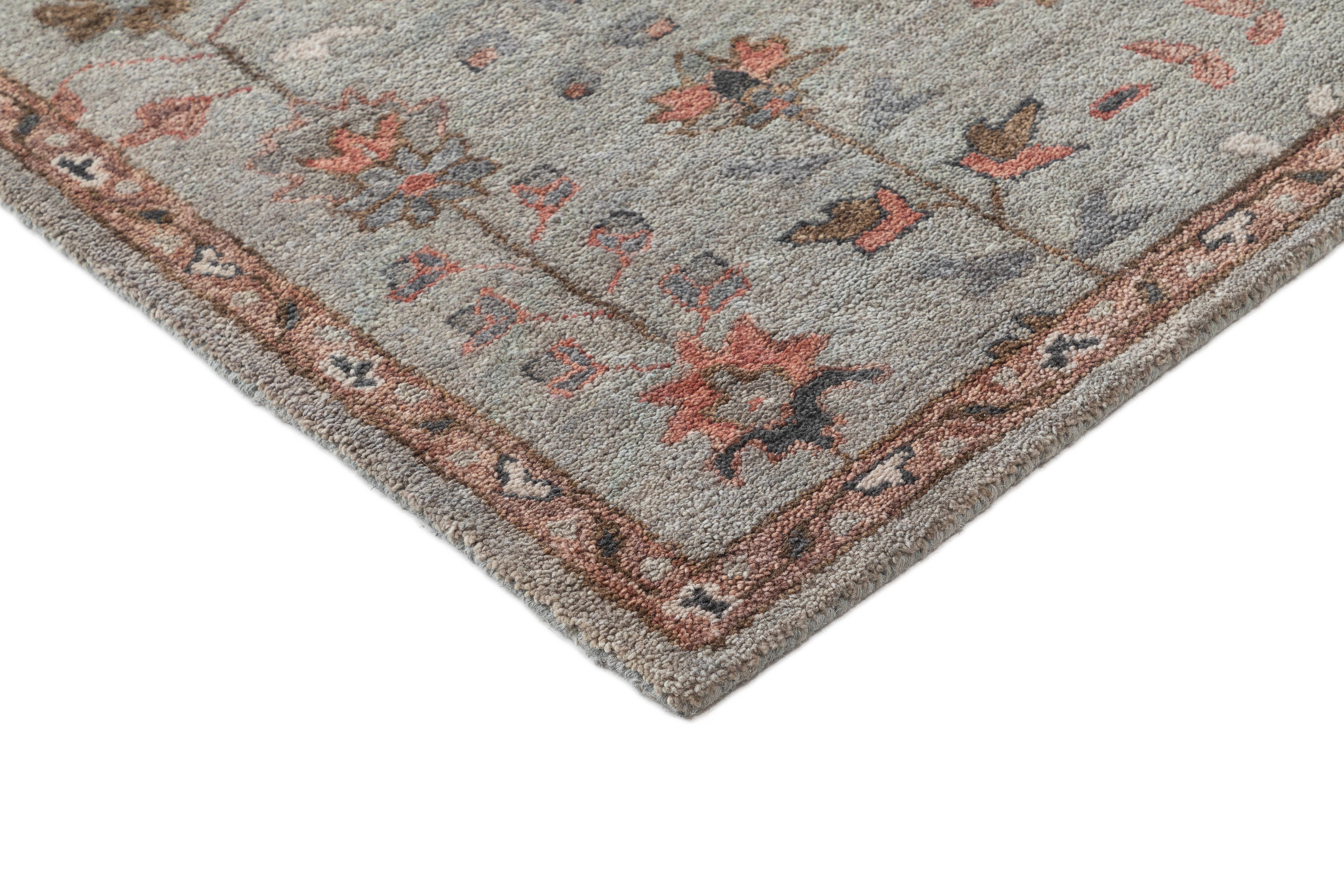 Terra by Obeetee Siba 2'1" x 3' Area Rug, Teal, large