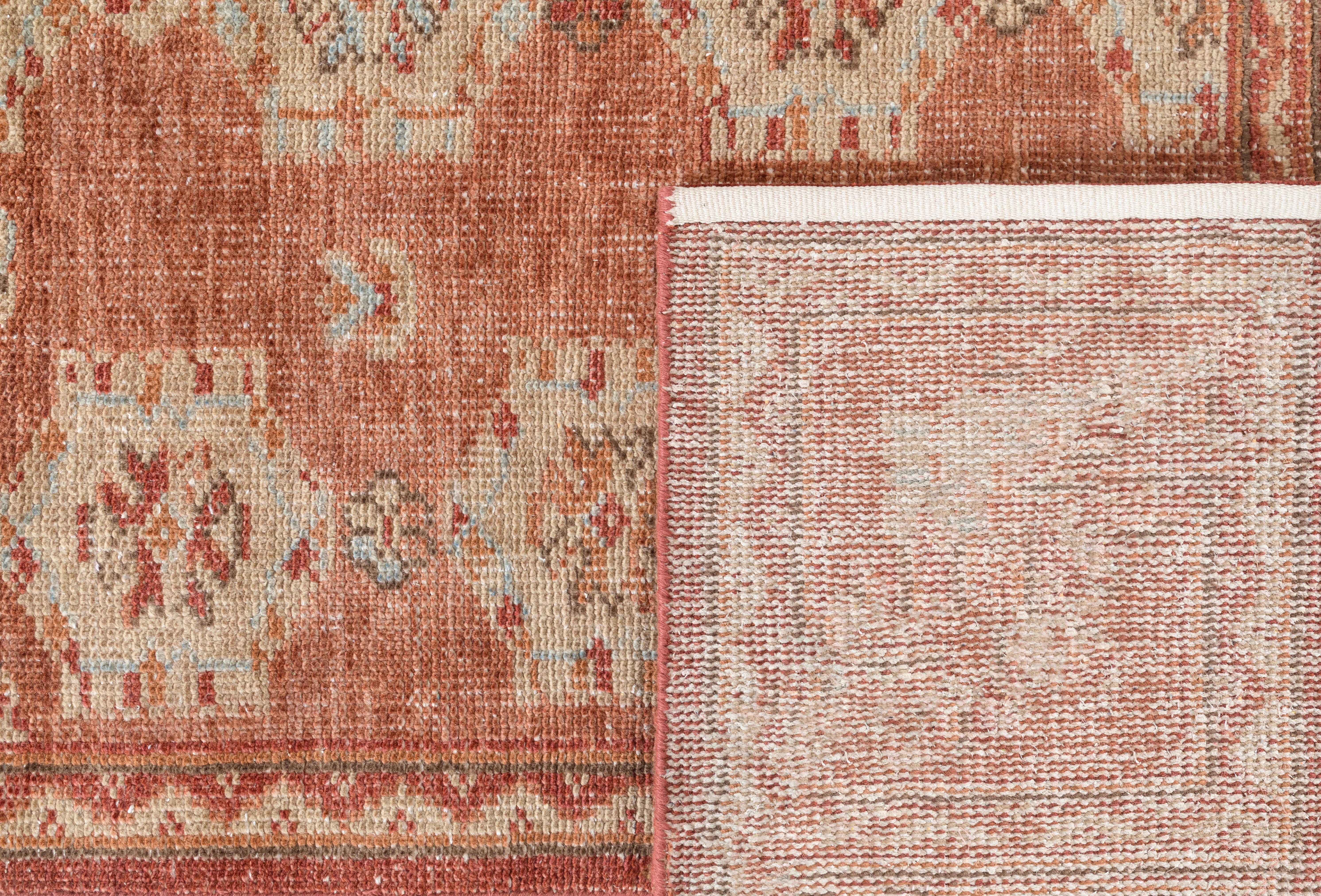 Terra by Obeetee Evelyn 2'1" x 3' Area Rug, Red/Tan, large