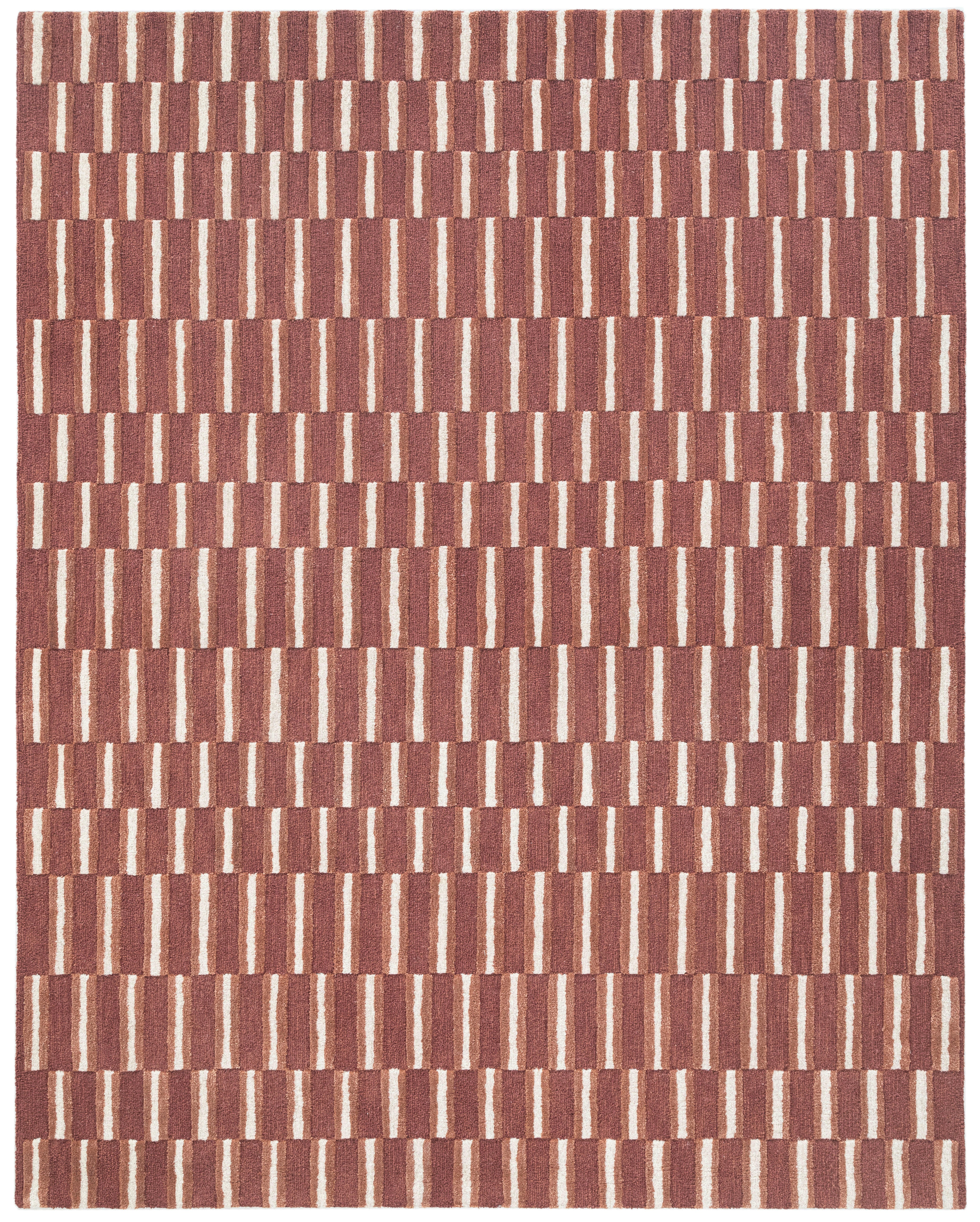 Terra by Obeetee Willa 3' x 5' Area Rug, Rust/Tan, large