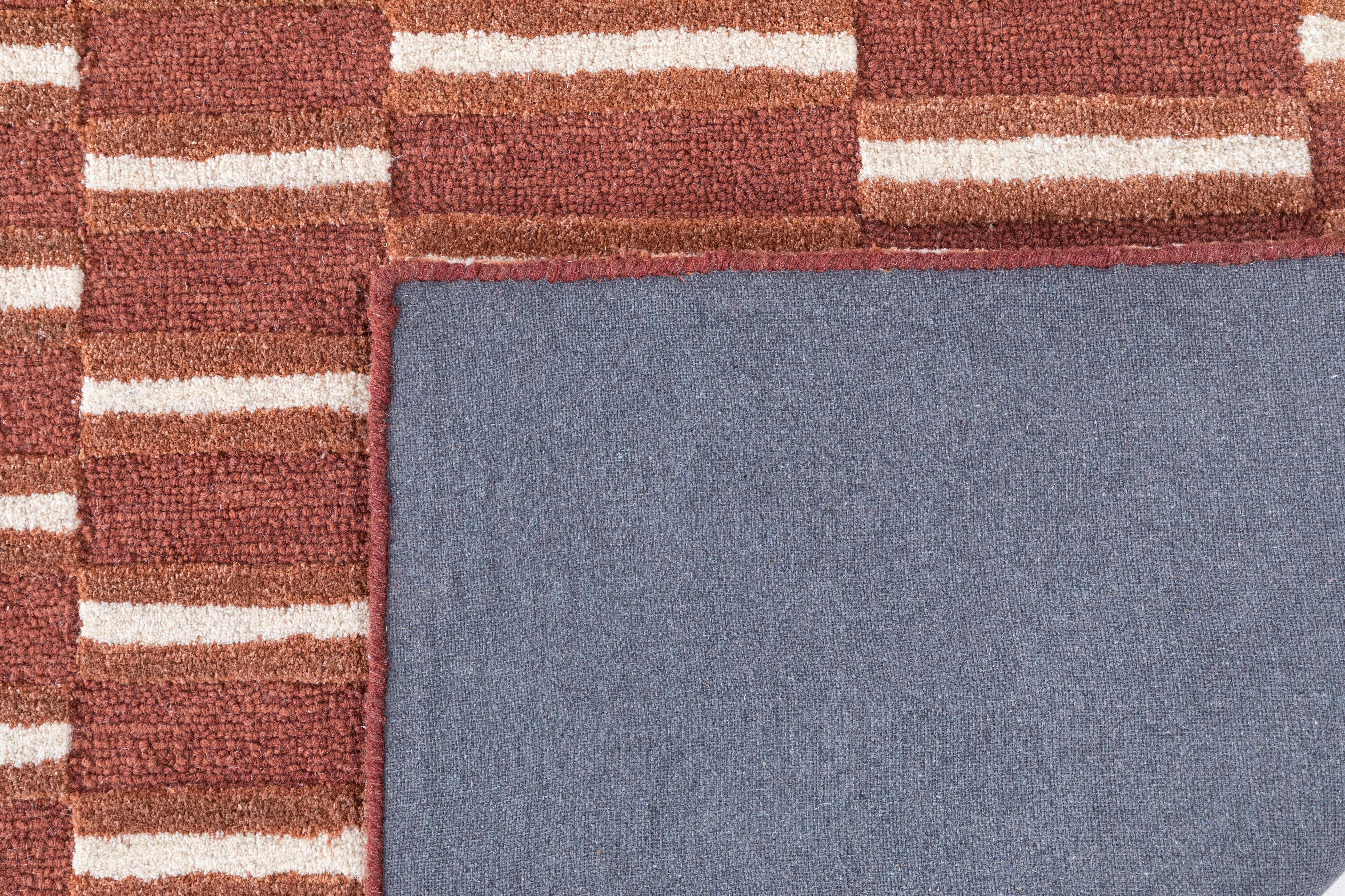 Terra by Obeetee Willa 2' x 3' Area Rug, Rust/Tan, large